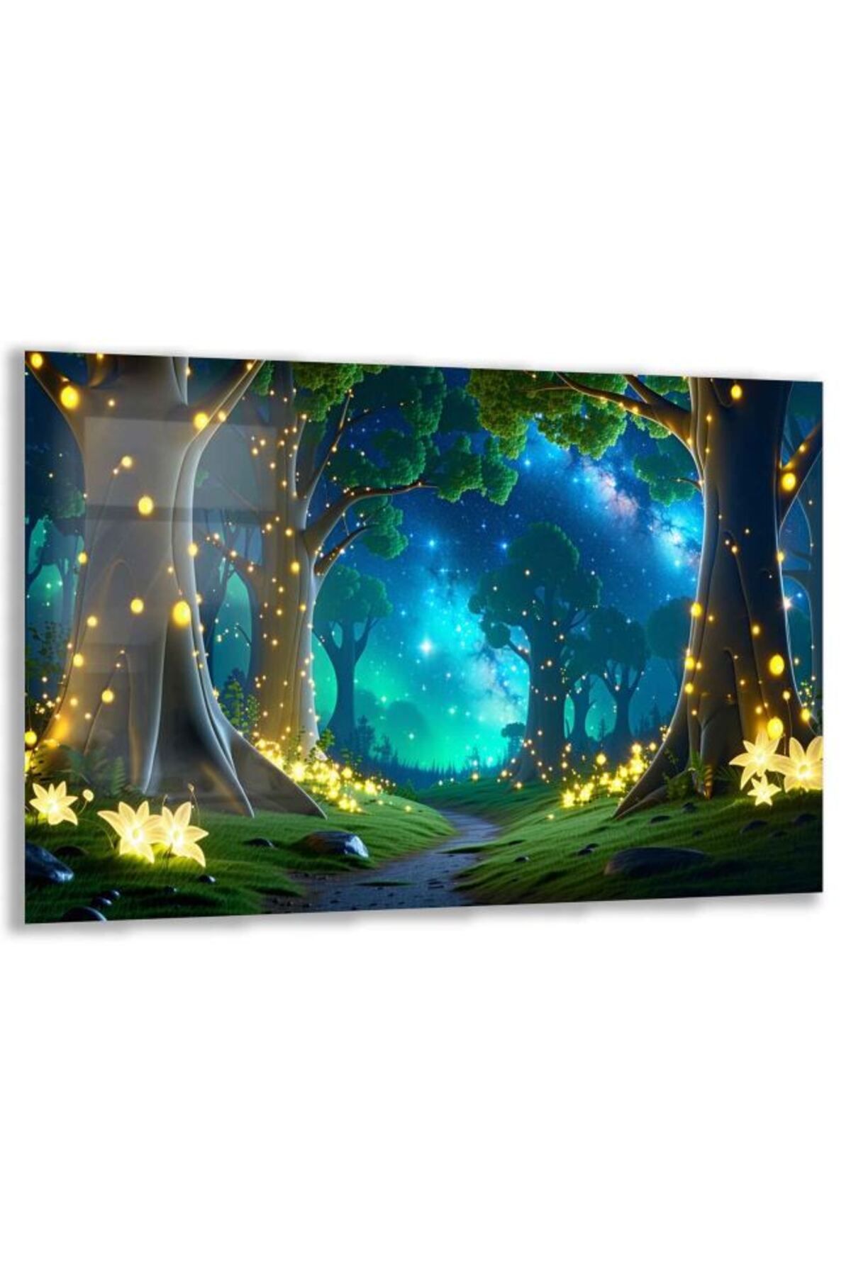 Domovit Fantastik ve Büyülü Dünyalar Temalı Çocuk Odası Cam Tablo - Yatay Motif 01-057
