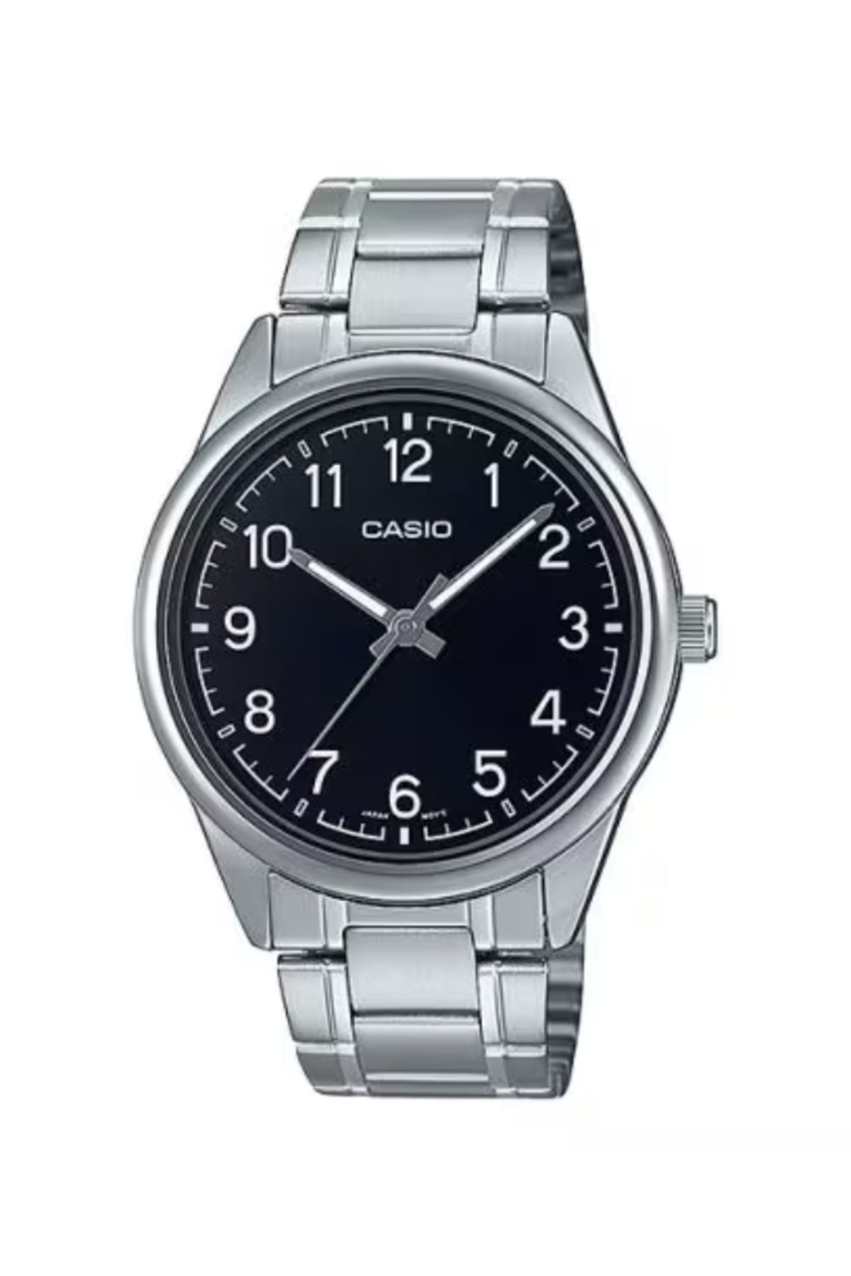 Casio-ساعة كاسيو للرجال بمينا أسود تناظرية - MTP-V005D-1B4UDF 1