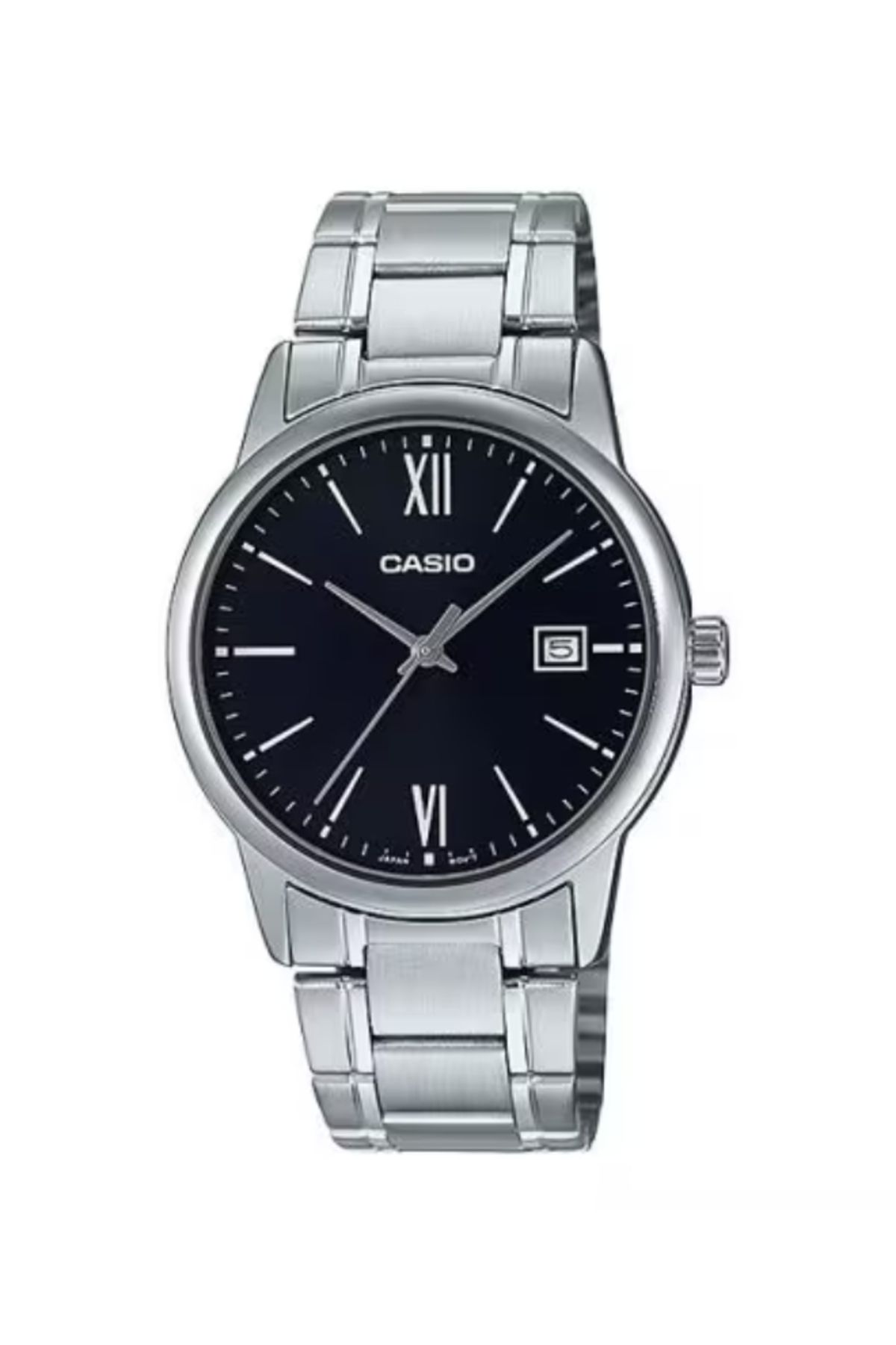 Casio-ساعة كاسيو للرجال بمينا أسود تناظرية - MTP-V002D-1B3UDF 1