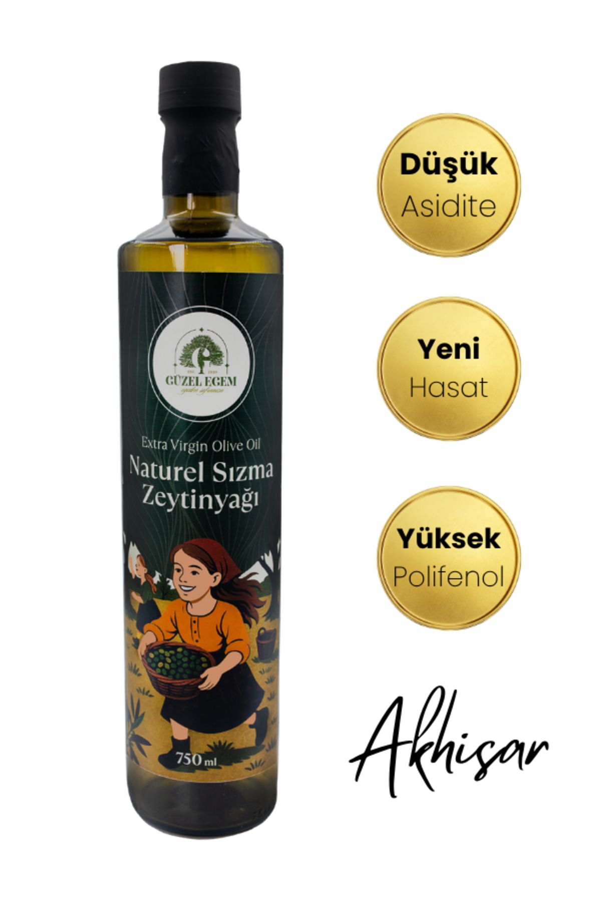 Güzel Egem Natural Sızma Zeytinyağı 750 ml