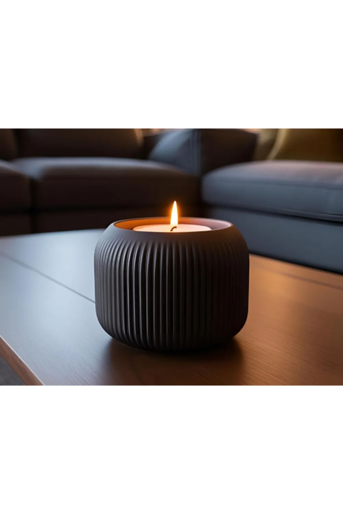 NOMOTHETIC Minimalist Tasarım Mumluk – Tealight Uyumlu