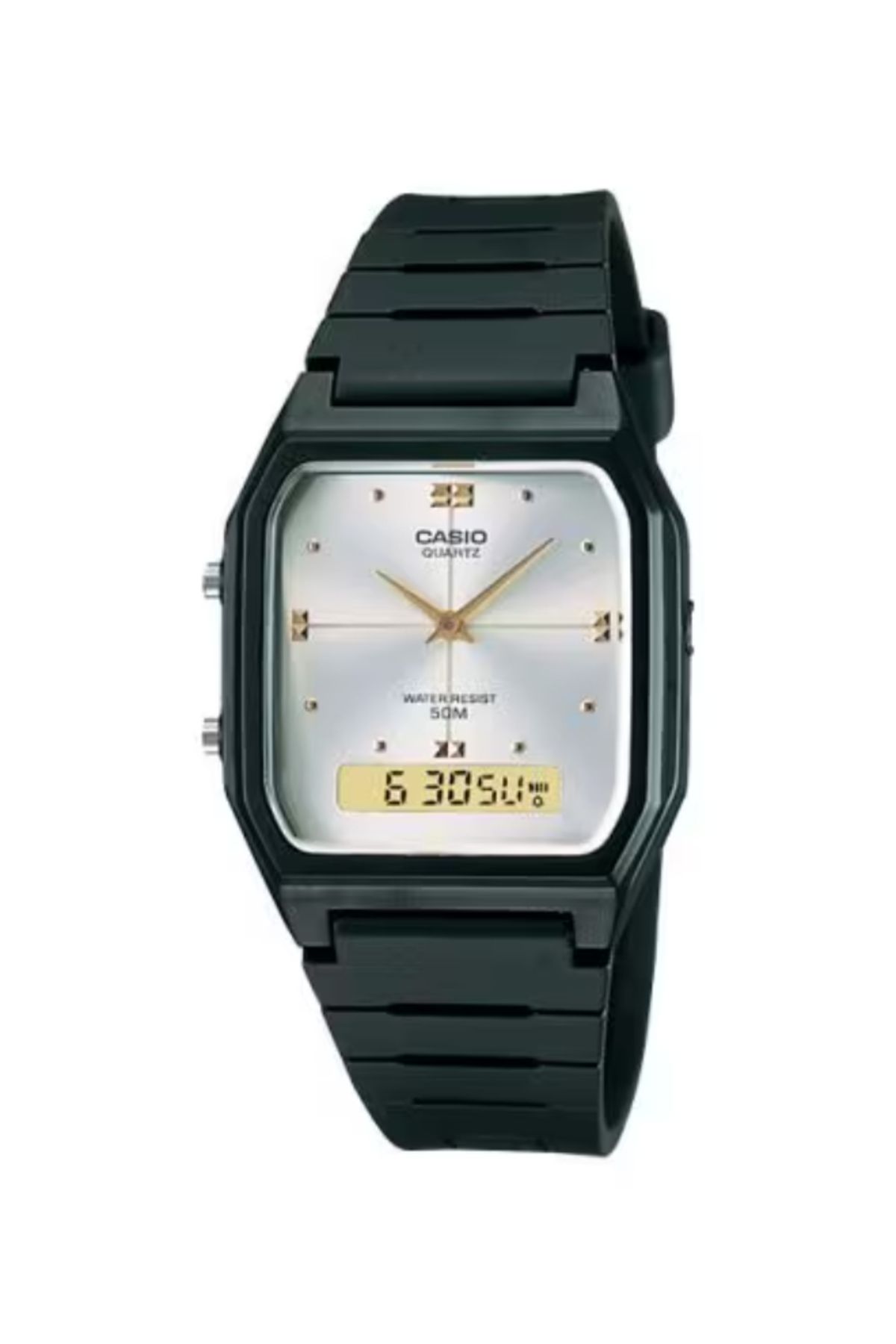 Casio-CASIO Men's Analog & Digital White Dial Watch - AW-48HE-7A 1