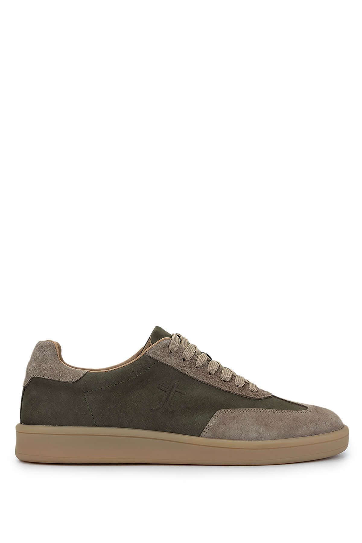 Tamer Tanca Erkek Hakiki Deri Haki Sneakers & Spor Ayakkabı