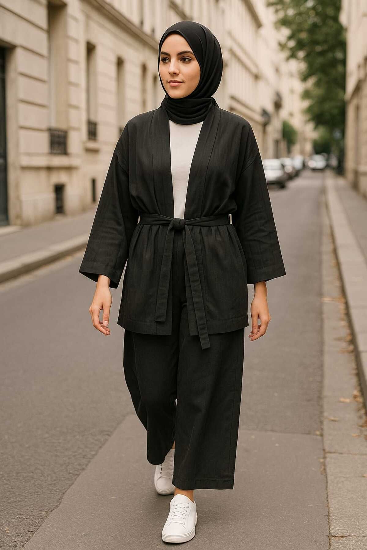 B&C AYAZ BUTİK tesettür kimono
