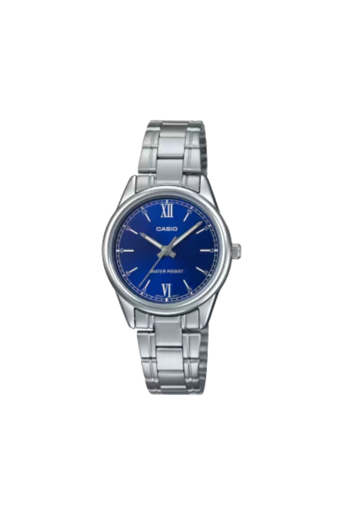 Casio-ساعة كاسيو النسائية التناظرية ذات الميناء الأزرق - LTP-V005D-2B2UDF 1