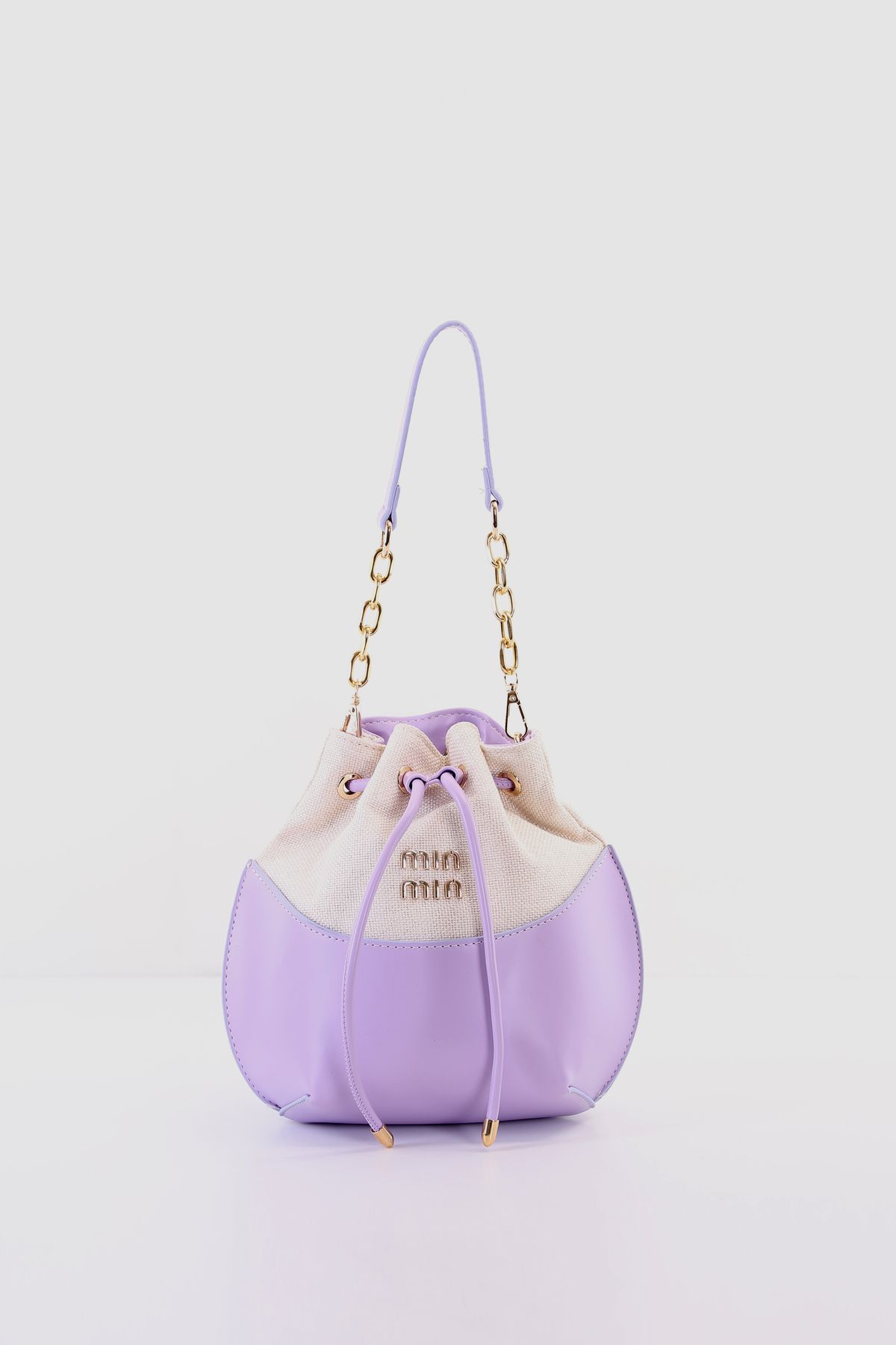 mın Boğmalı Deri Detaylı Zincirli Elden Tutma Saplı Çapraz,Omuz Çantası En:23cm,Boy:22cm,Genişlik:10cm