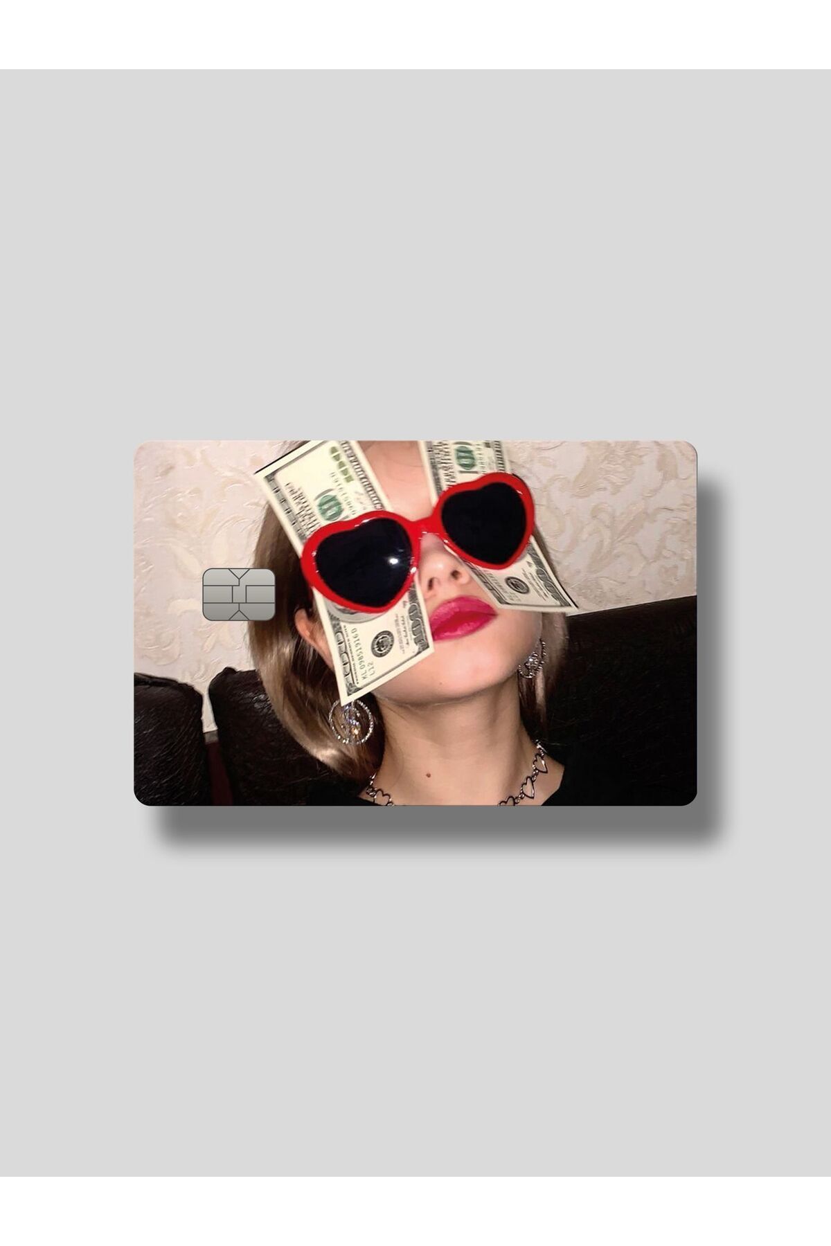 Planet Butik Money Girl Kart Kaplama Sticker