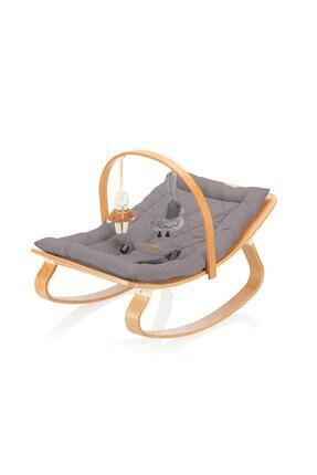 Wellgro Natura Ahşap Sallanan Ana Kucağı, Gri