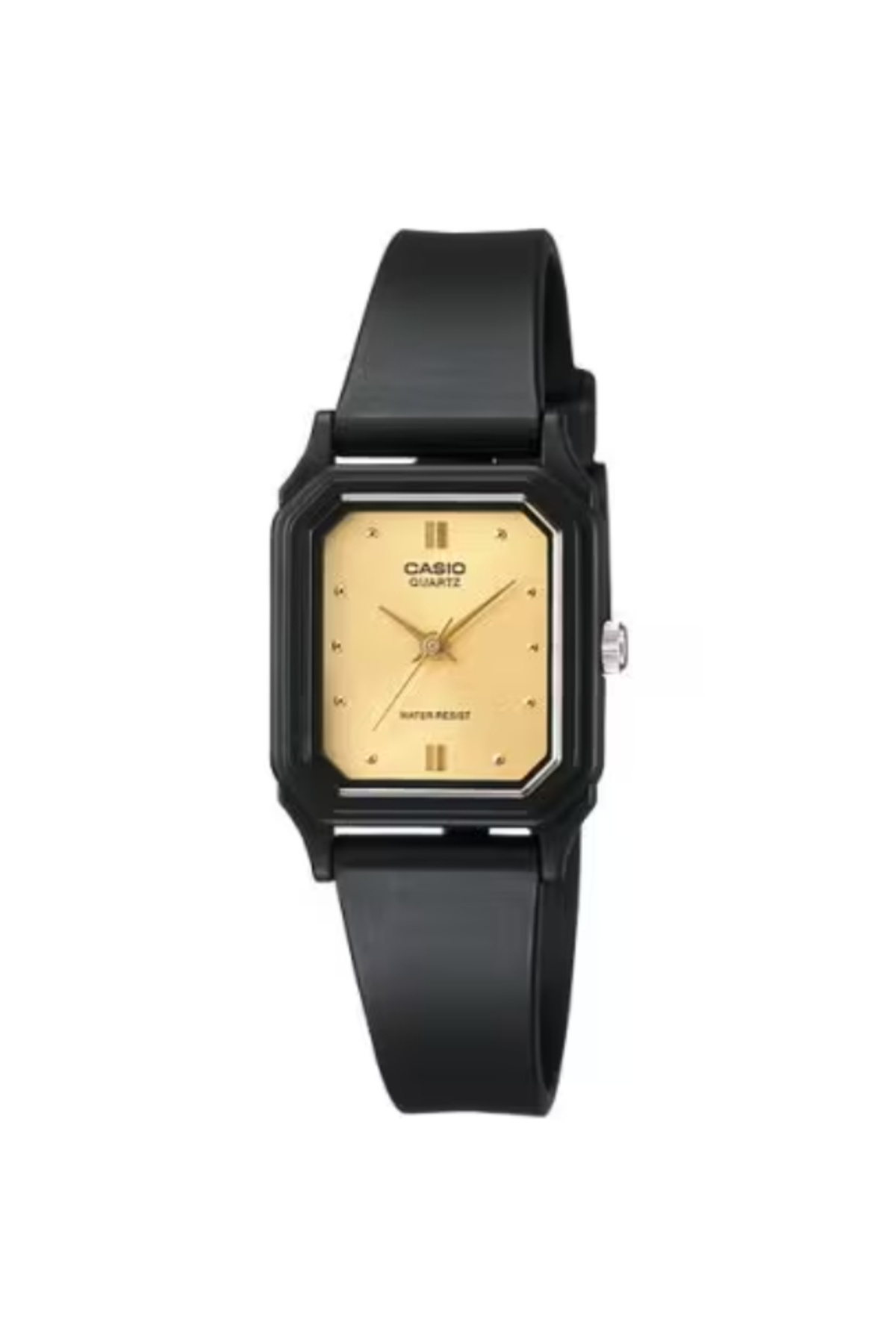 Casio-ساعة كاسيو النسائية التناظرية بمينا ذهبي - LQ-142E-9A 1