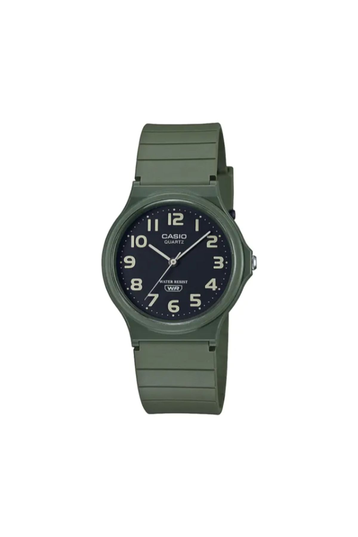 Casio-ساعة كاسيو للجنسين بمينا أبيض تناظرية - MQ-24UC-3BDF 1