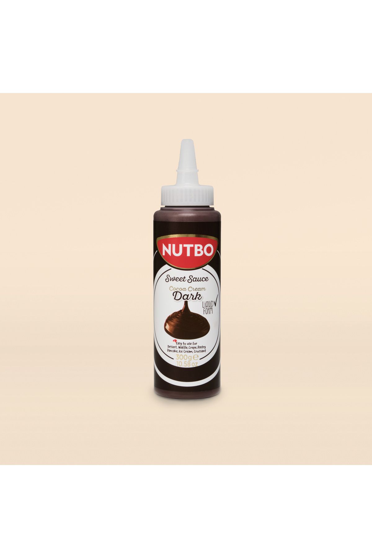 NUTBO Tatlı Sos Bitter- Waffle& Krep& Pankek& Churros& San Sebastian& Kruvasan& Dondurma Sos 300 gr