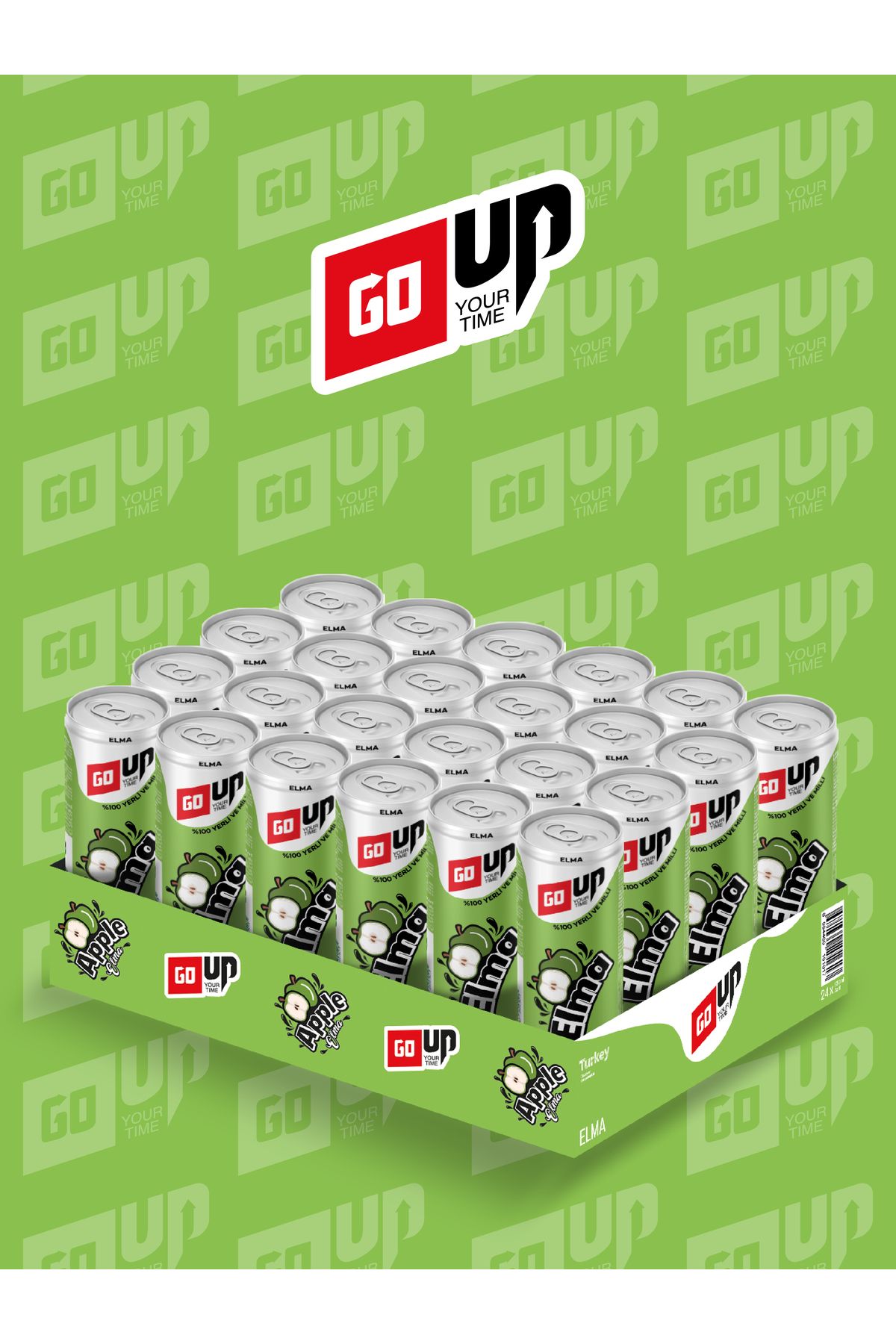 GoUp 24'lü Go Up Elma Aromalı Gazlı İçecek