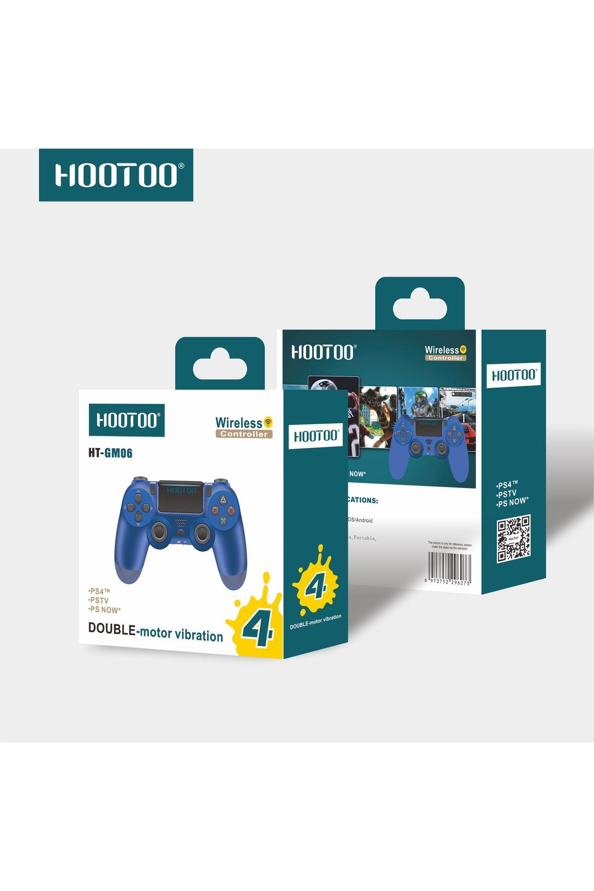 MOOGMAX-HOTO PlayStation 4 Wireless Controller with Built-in Battery, Microphone, and Headphone Jack, Compatible with Phones via Bluetooth 8