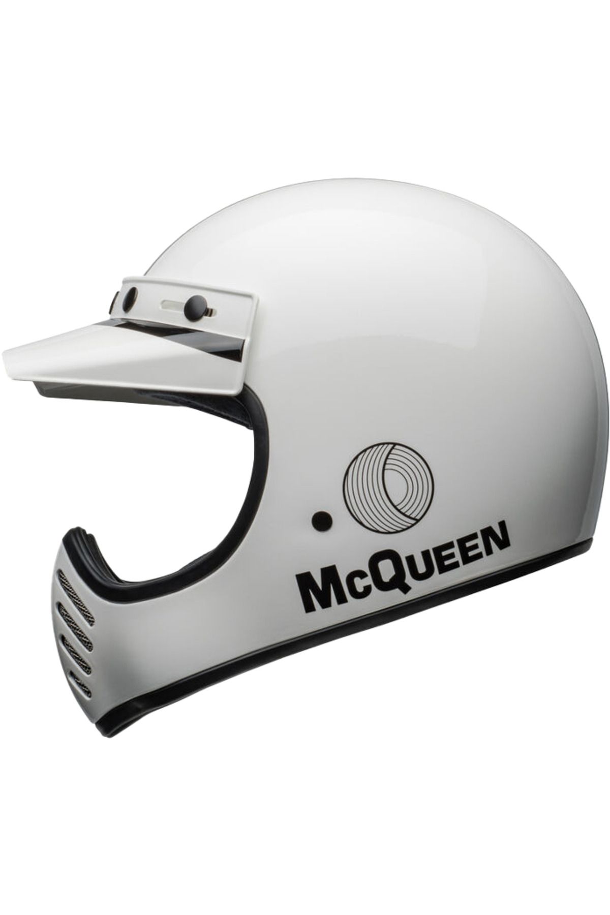 Bell MOTO-3 FH SMQ AGS WHITE-BLACK MOTOSİKLET KASKI