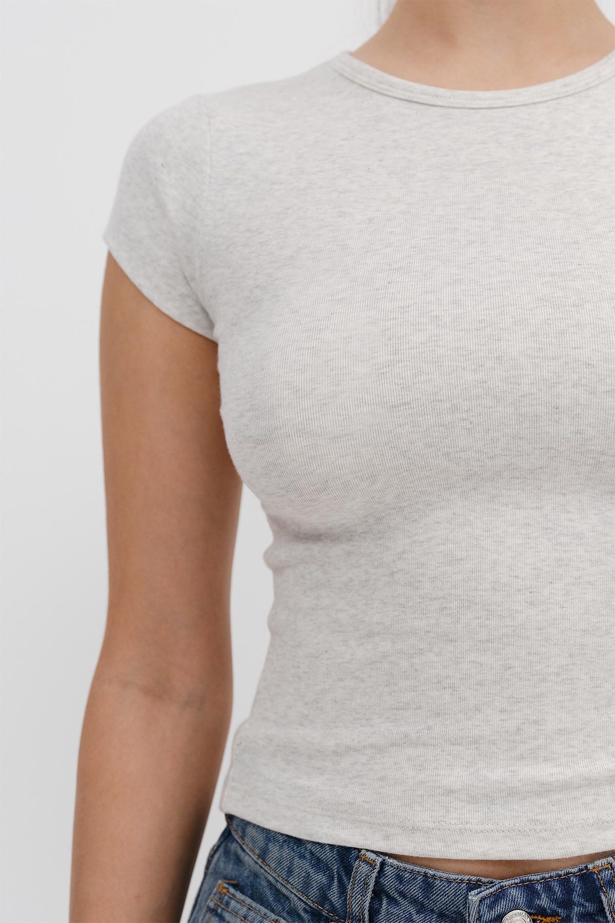 Addax  Kısa Kollu Basic T-shirt P1742-L10 - Görsel 3