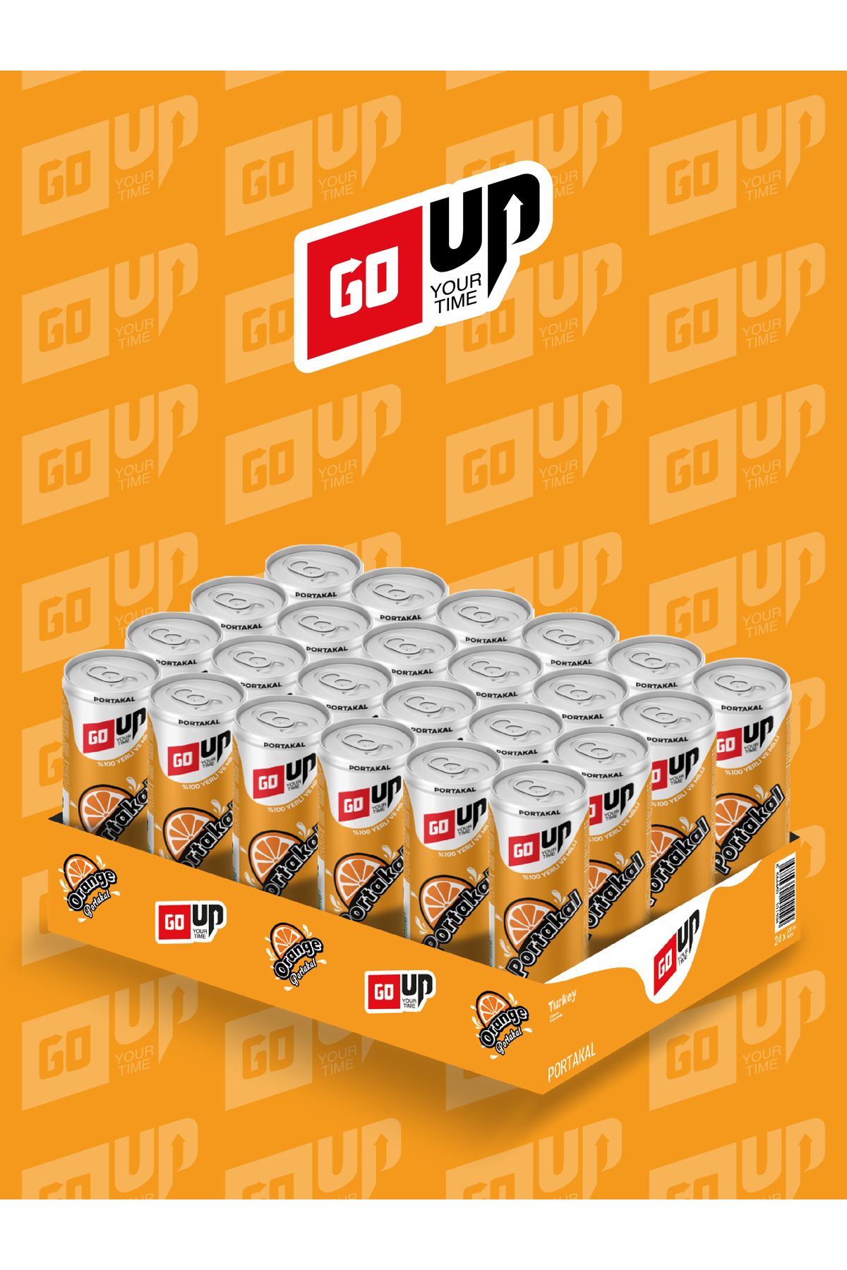 GoUp 24'lü Go Up Portakal Aromalı Gazlı İçecek
