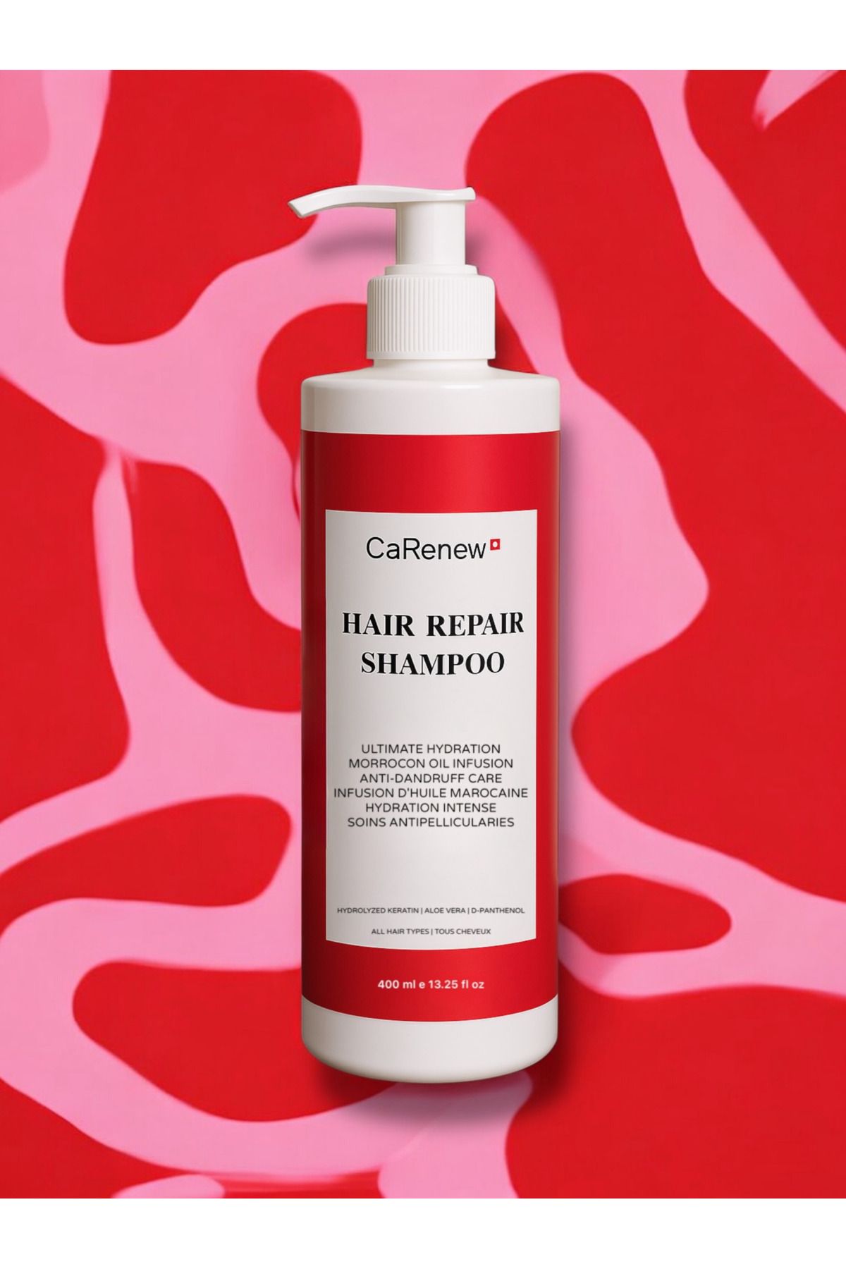 CaRenew Hair Repair Shampoo 400 ml – Moroccan Yağı & Keratin İçerikli Onarıcı Şampuan