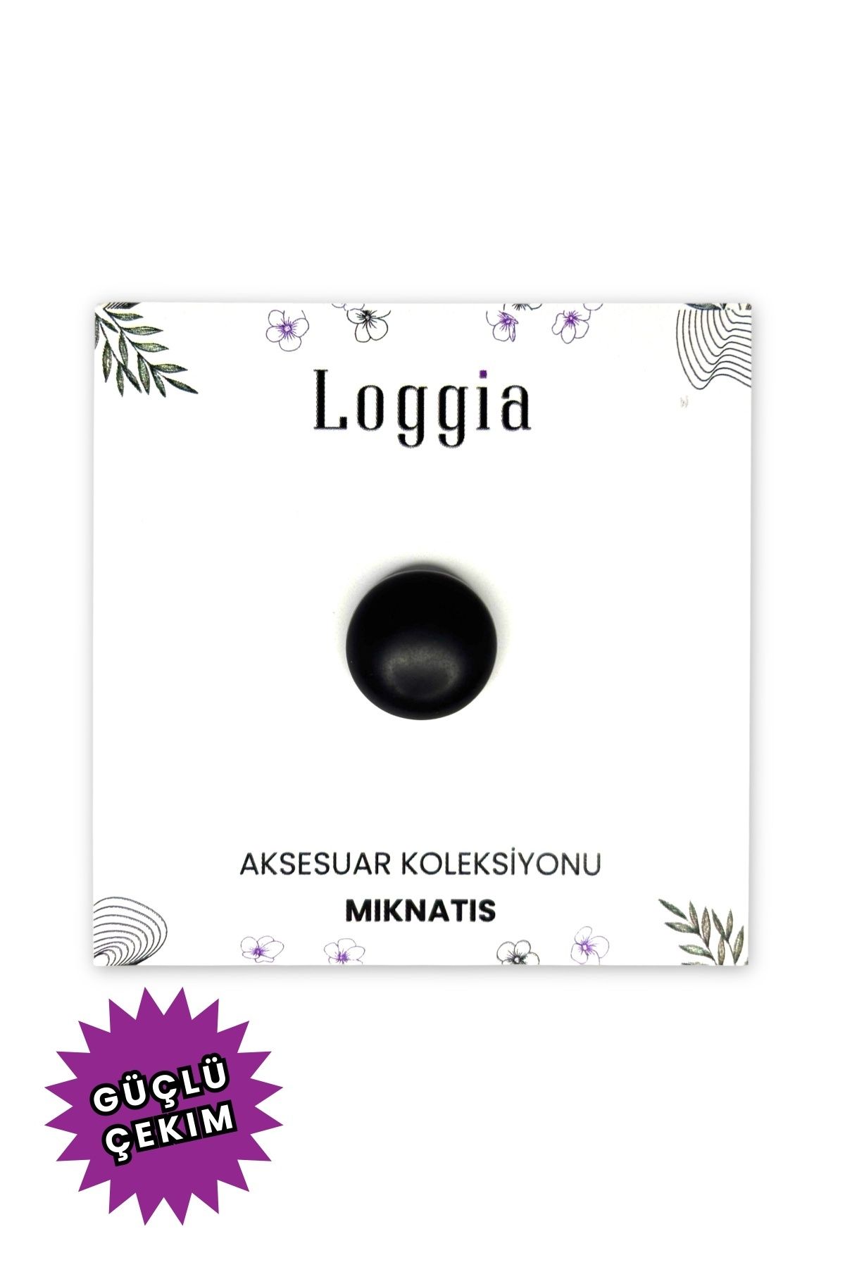 Loggia Eşarp Ve Şal Mıknatısı Soft Siyah Renk - Başörtü Tutucu Kadın Tesettür Aksesuar Mıknatıs