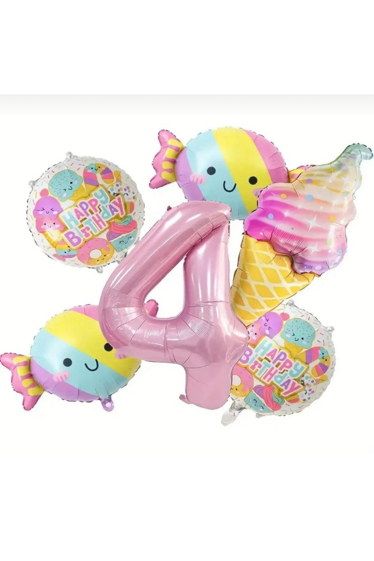KARNAVAL DÜNYASI 2 YAŞ KIZ ÇOCUK PEMBE TONLARINDA BALON SETİ