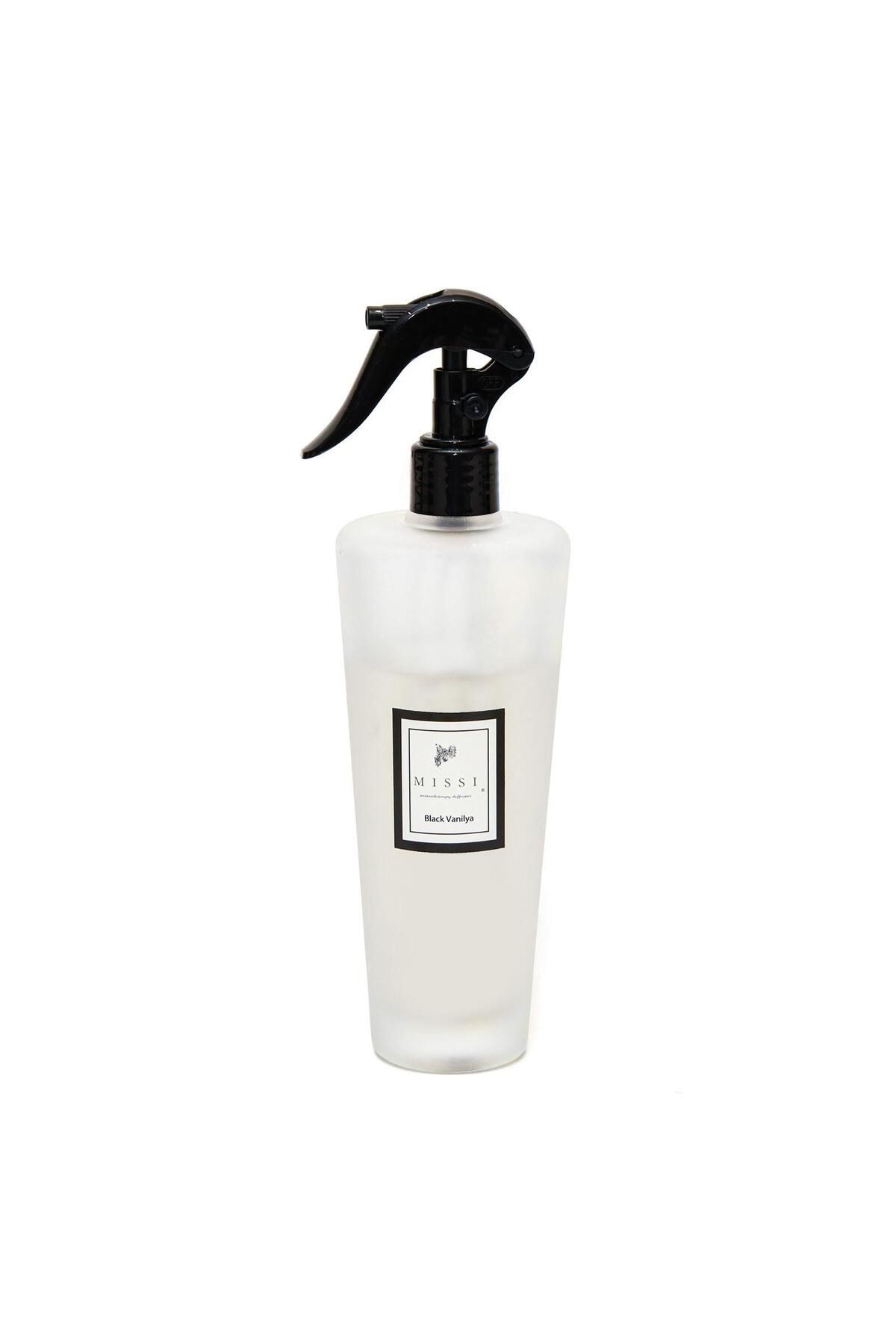 Missi 400 ml Buzlu Konik Cam Black Vanilya Oda Spreyi