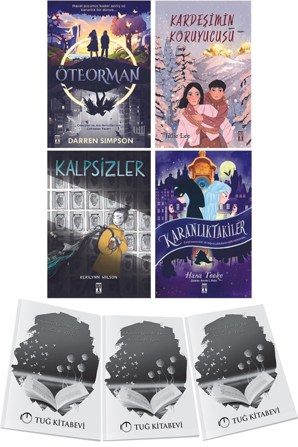 Genç Timaş Öteorman-Kardeşimin Koruyucusu-Kalpsizler-Karanlıktakiler 4lü Set + Hediyeli