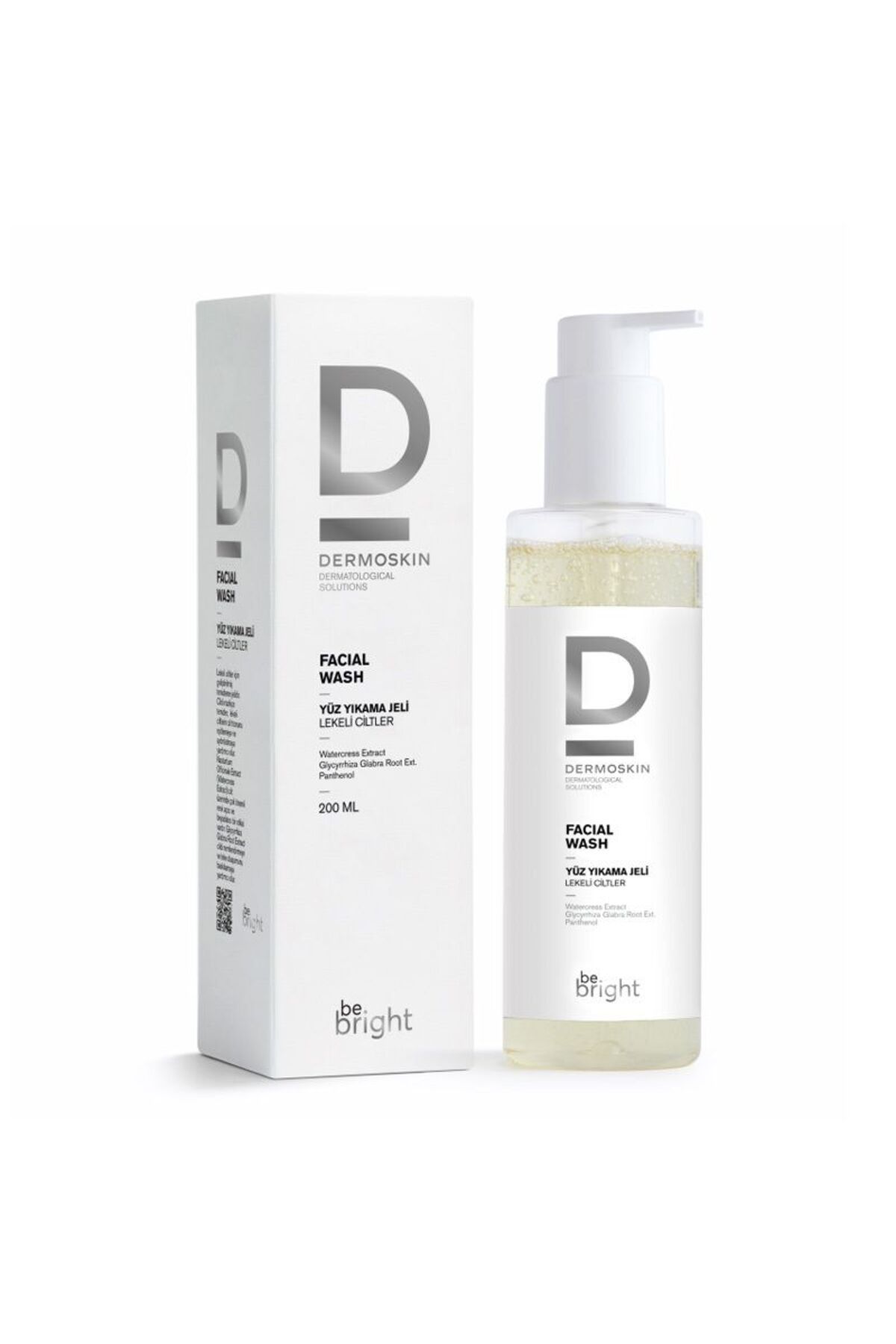 Dermoskin Be Bright Lekeli Ciltler için Yüz Yıkama Jeli 200 ml