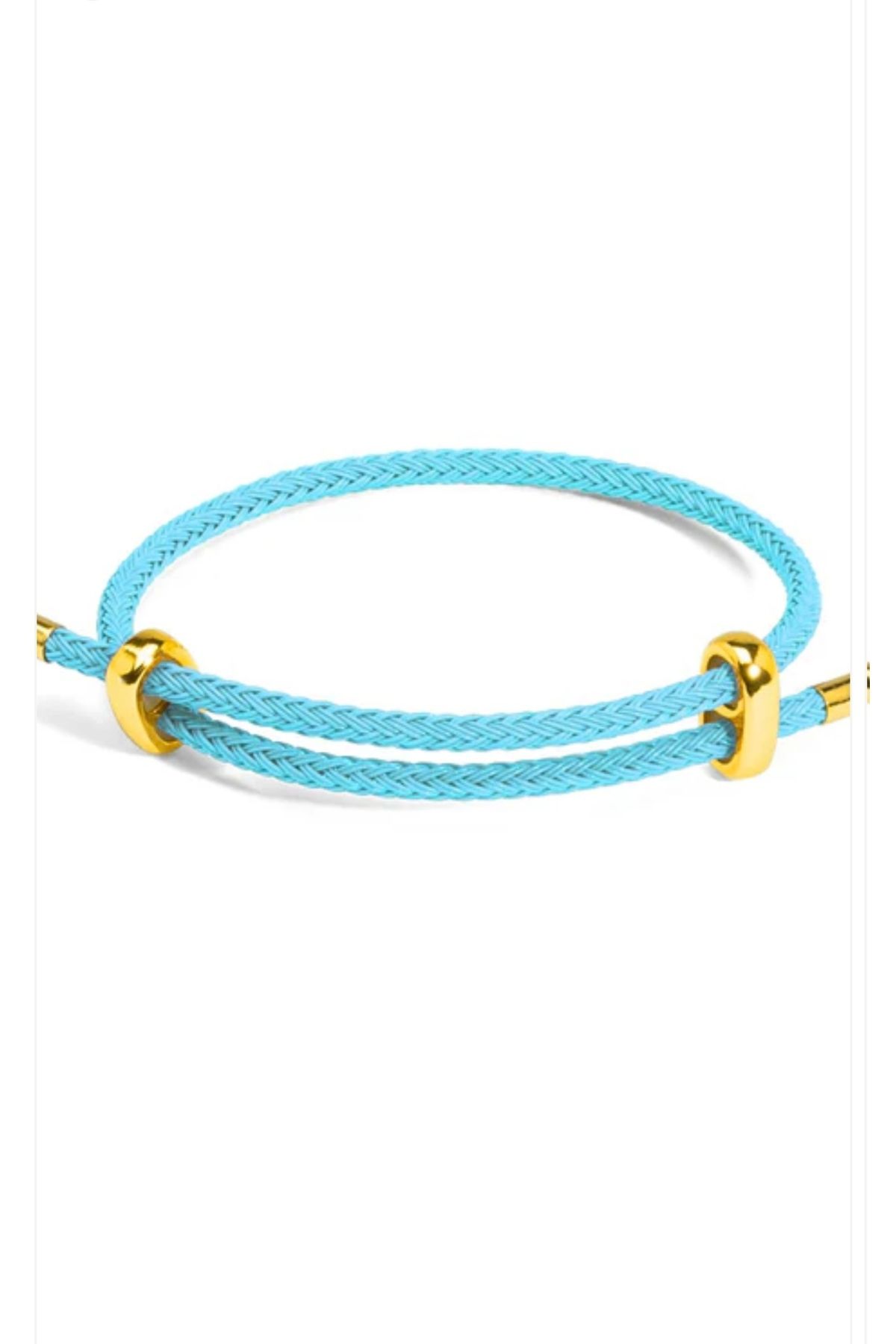 Vi store Çelik Ayarlanabilir İp Örgü Bileklik (Renk Varyasyonlu)