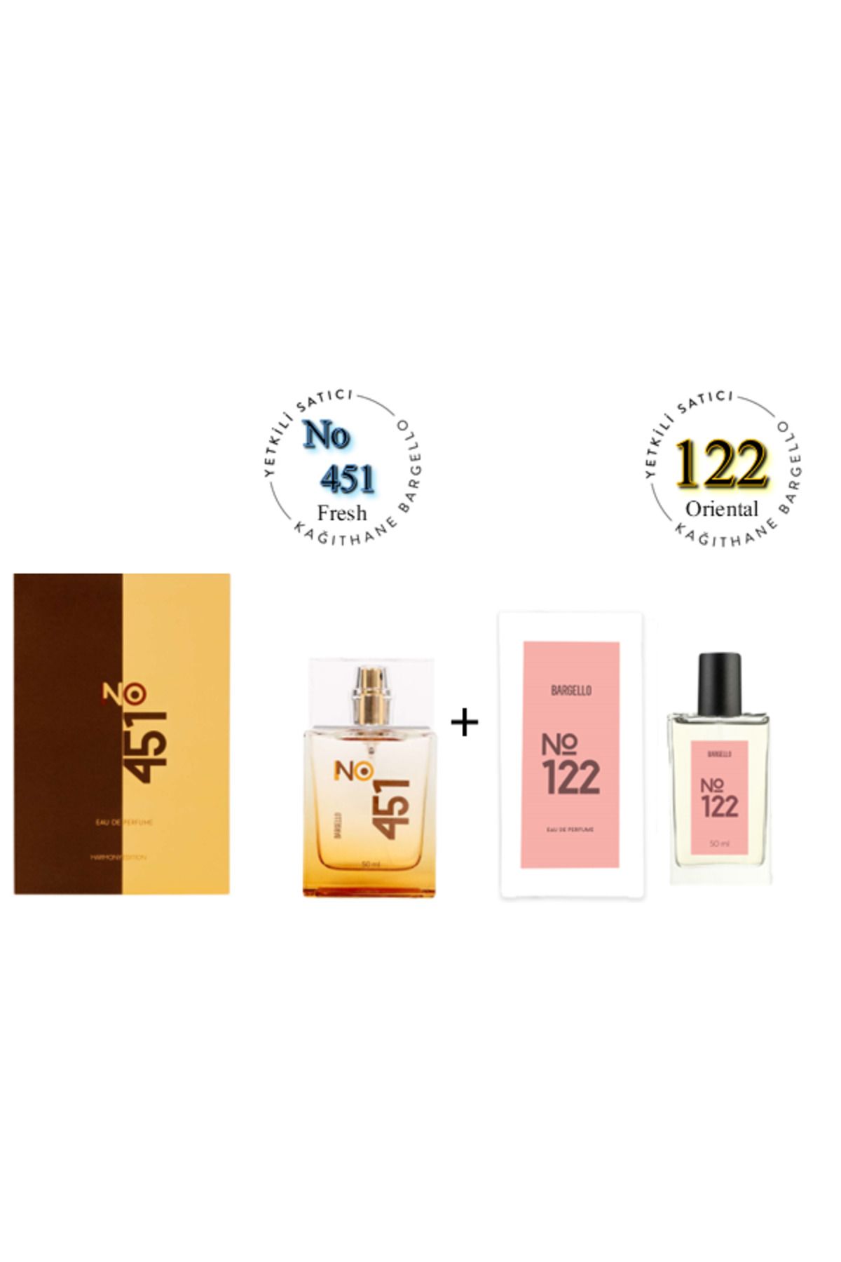 Bargello No:451 + 122 Unisex / Kadın Parfüm Edp 50 ml Fresh / Oriental - Mnms50no451122