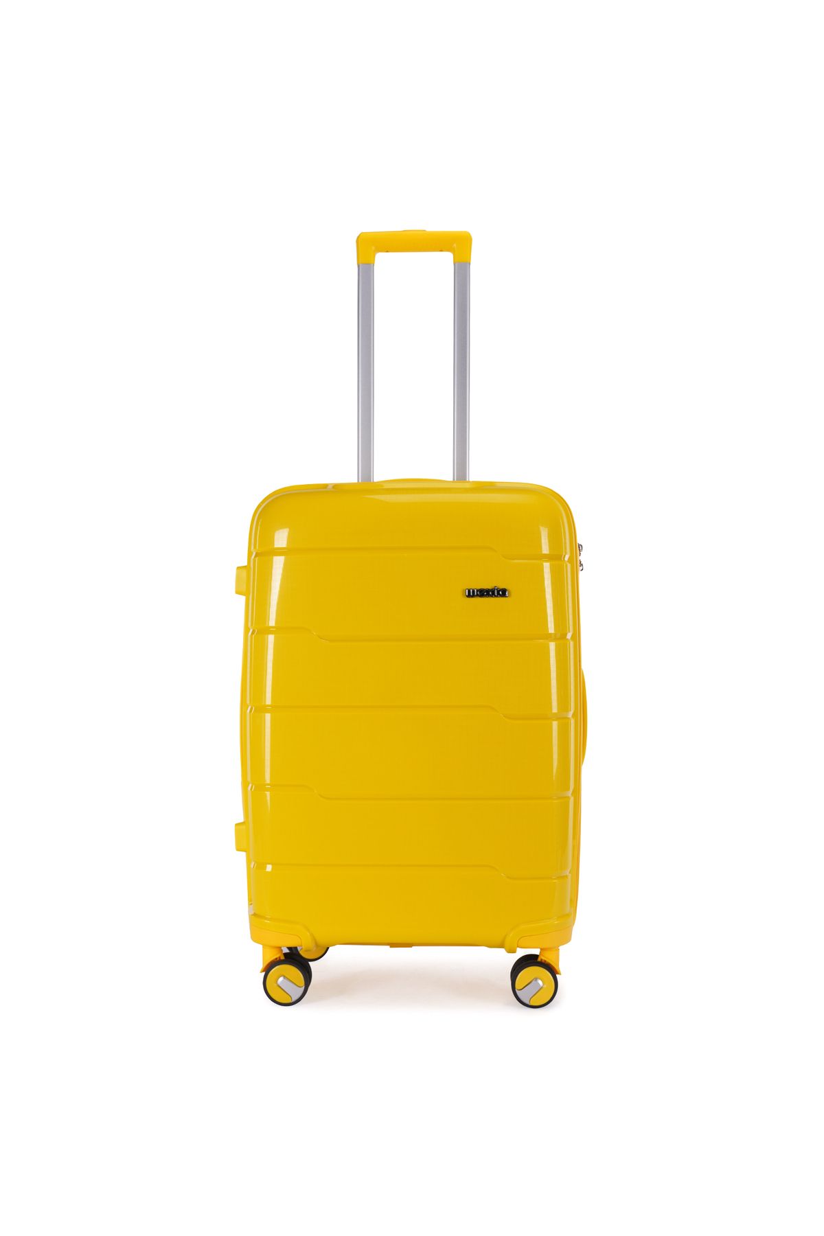 Wexta PP710 SARI Orta Boy - Polipropılen Valiz - KIRILMAZ - SESSİZ TEKER - PP VALİZ - TSA KİLİT