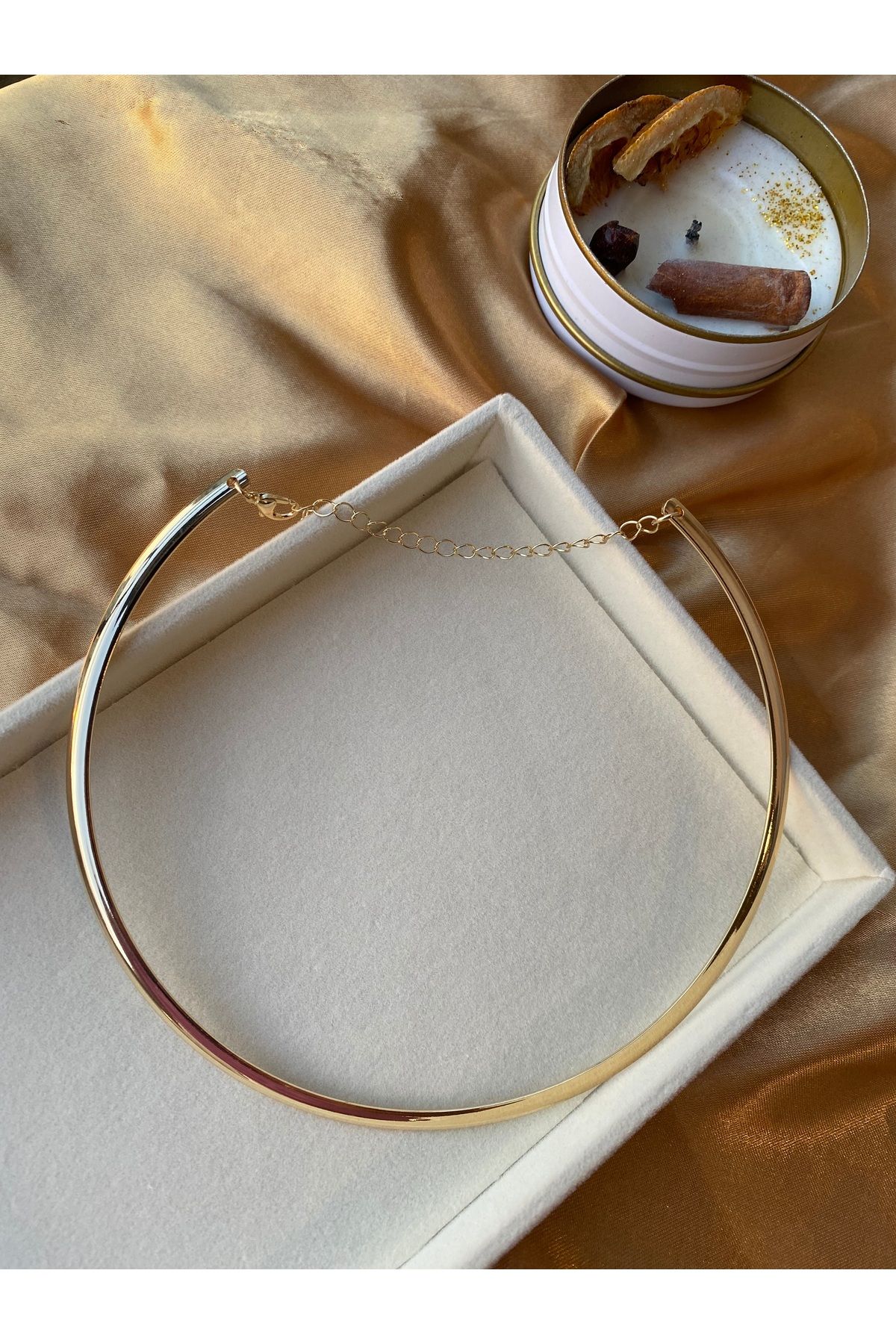 FASHİON JEWELRY Gold Kelepçe Kolye