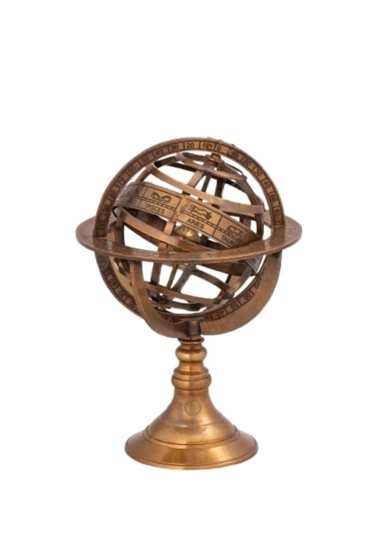 Pirinç DENİZCİLİK GRUBU-Marine Pirinç Aksesuar-ASTRONOMİK KÜRE-20*13*13 CM-JTTR44337