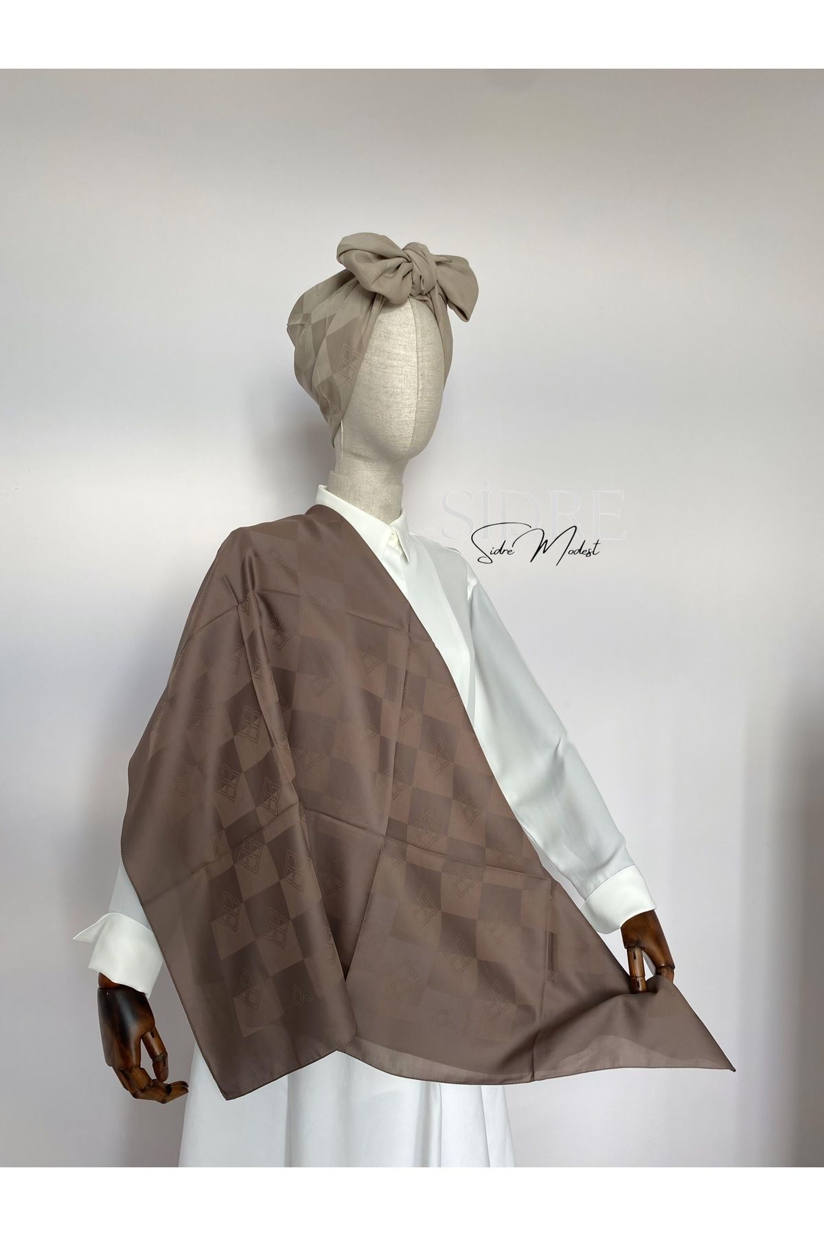 SİDRE MODEST Soft Kahverengi Eşarp