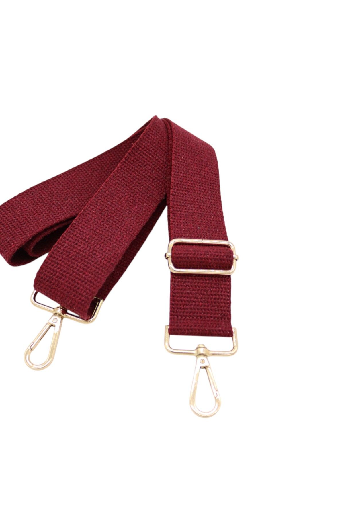 Anatolia Bordo pamuklu ayarlanabilir çanta omuz askısı 4 cm x 120 cm