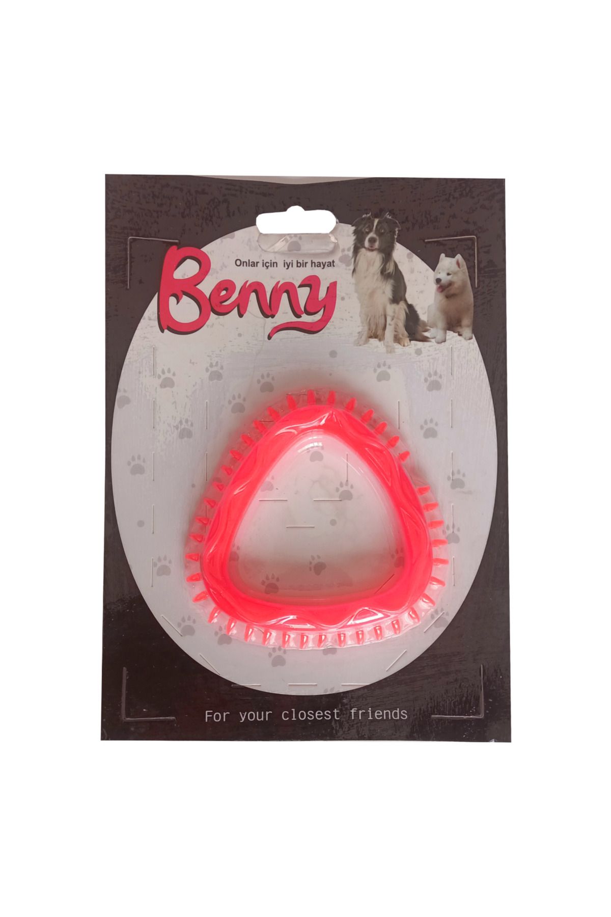 Zayla Benny Köpek Oyuncağı Üçgen 8 x 8.5 cm Kırmızı