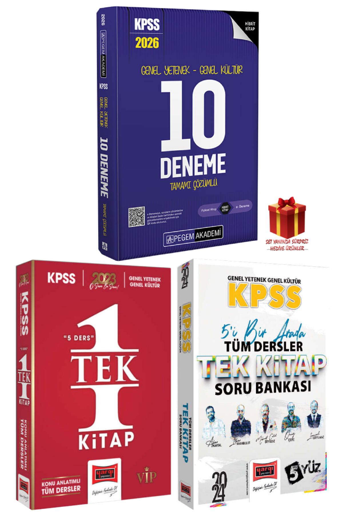 Pegem Akademi Yayıncılık 2026 Pegem KPSS 10 Deneme+Yargı GYGK Konu Anlatım+Yargı GYGK Soru Bankası