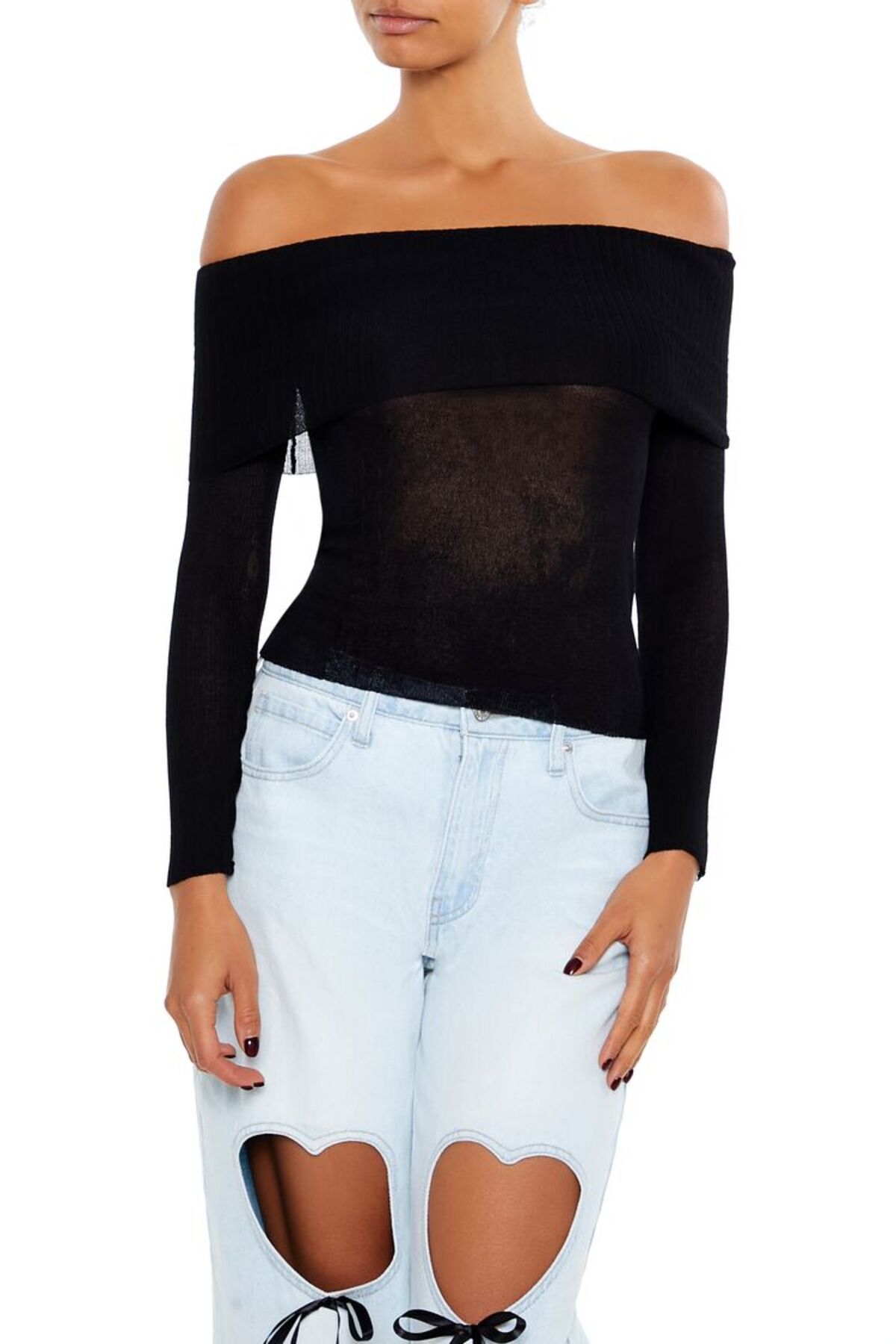Forever 21 Omuz Açık Kazak