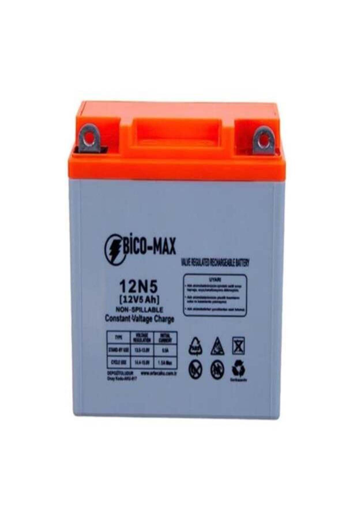 ORTEC BİCOMAX 12V 5AH 12N5LBS MOTOSİKLET AKÜSÜ