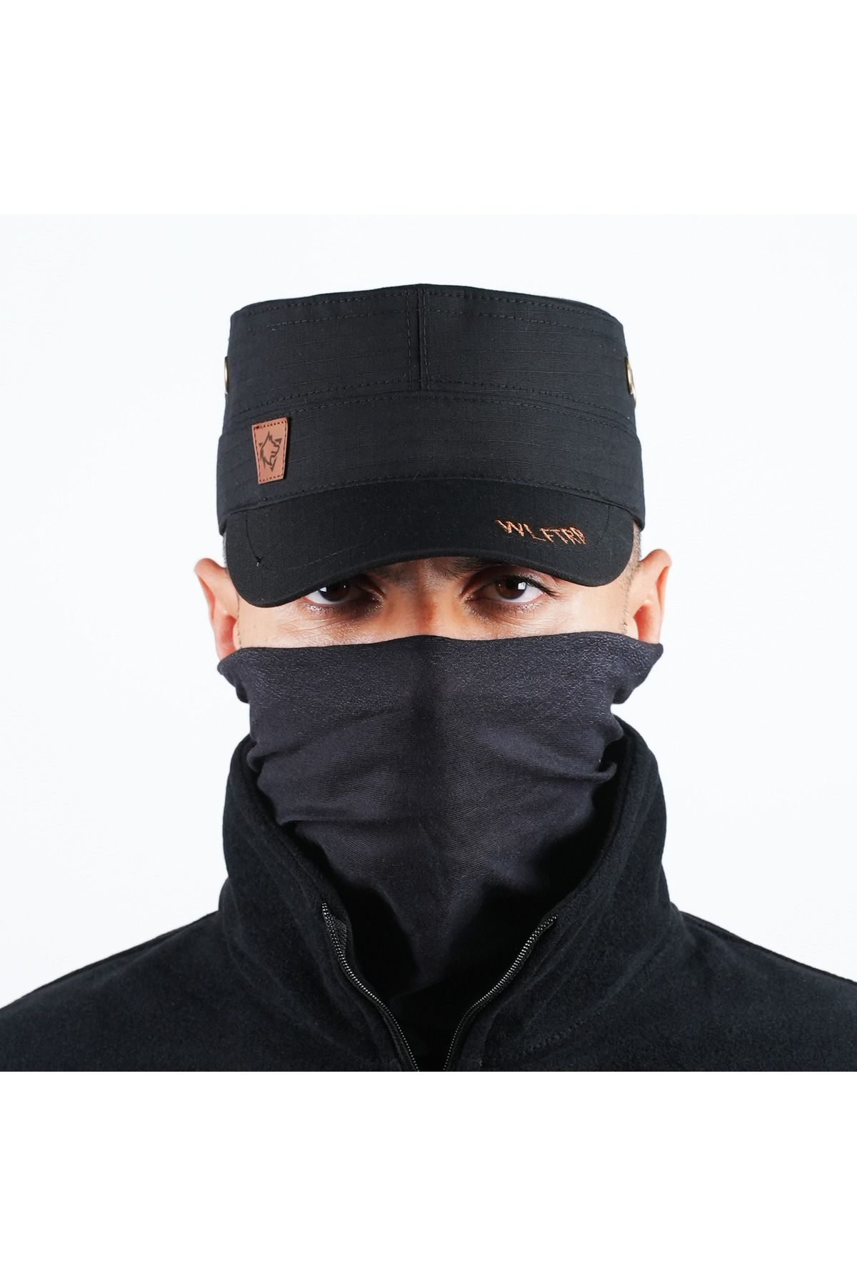 Wolftrap Tactical Kurt Logolu Ripstop Siyah Şapka, Siyah Kep
