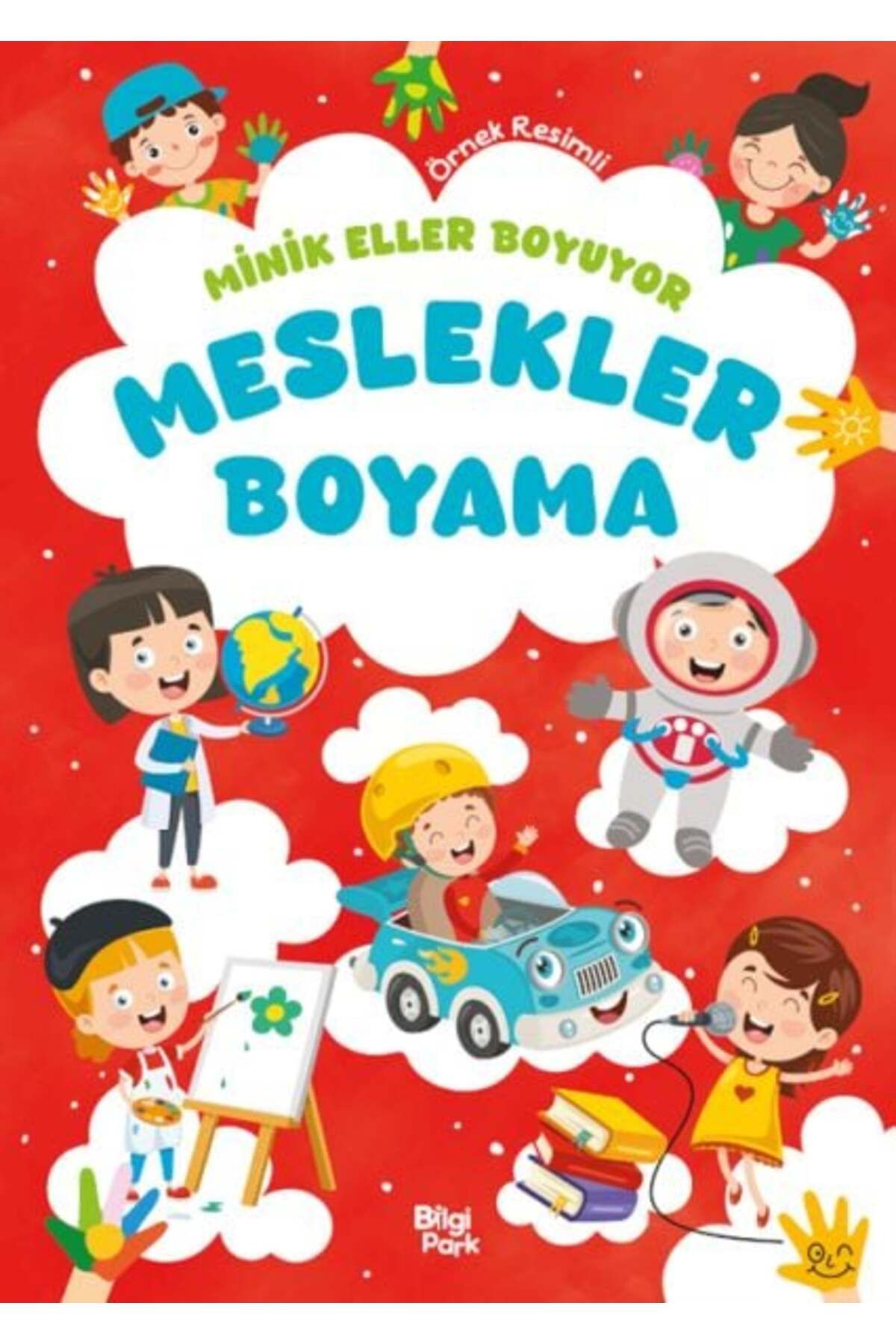Karatay Yayınları Minik Eller Boyuyor Meslekler Boyama Kitabı Örnek Resimli