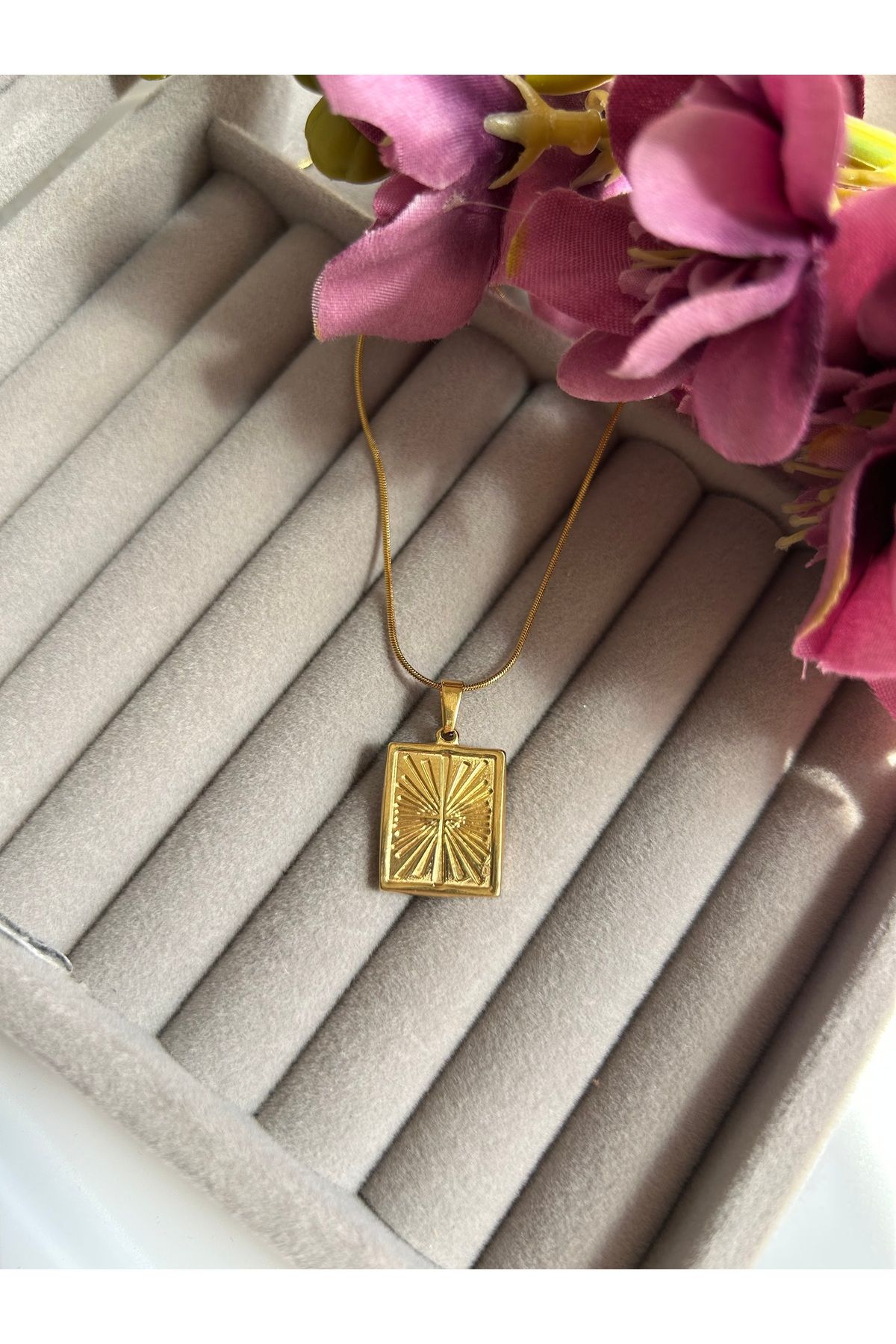 MOONJEWELLERY GÜNEŞ KOLYE ÇELİK