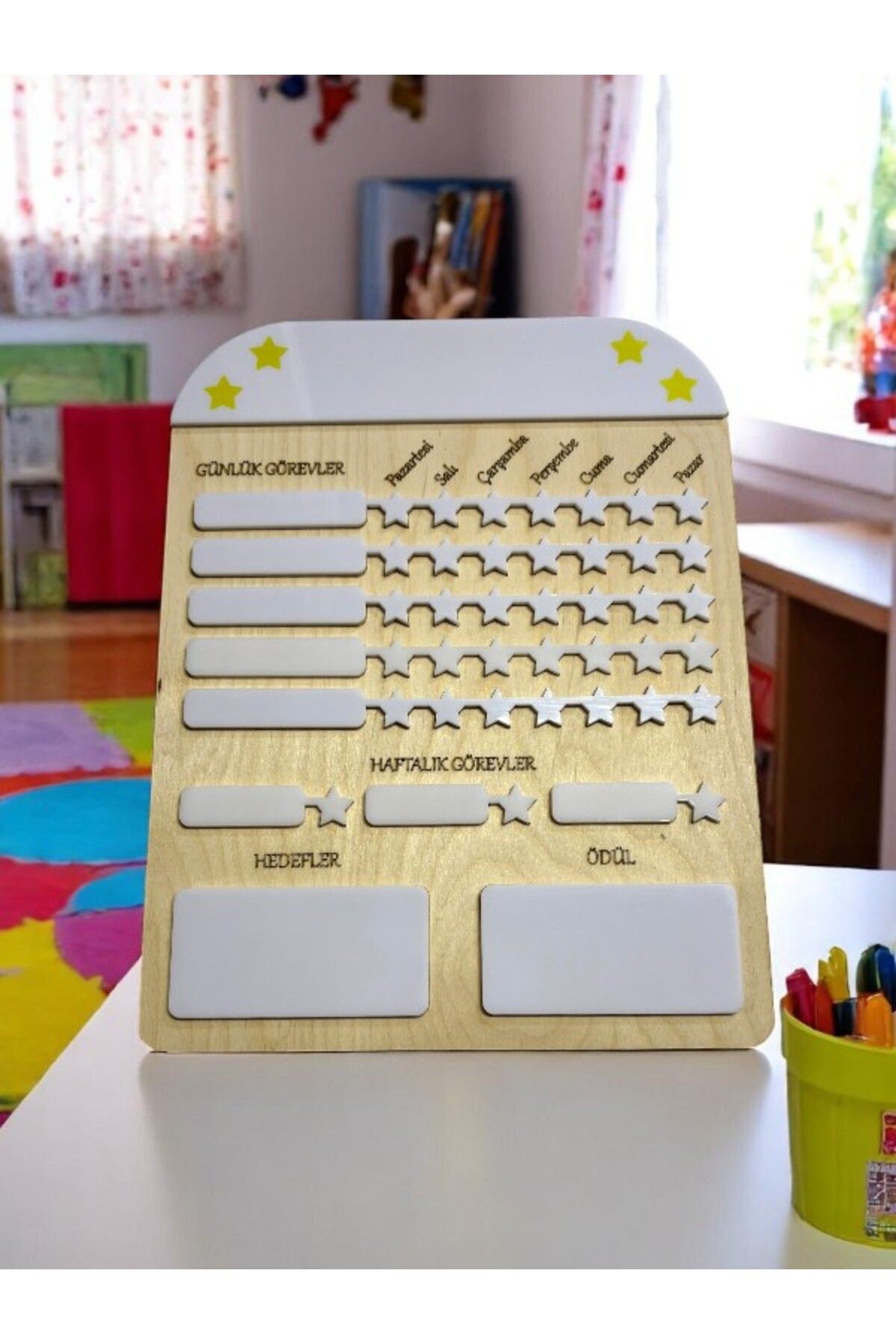Mind of Toys Alışkanlık Panosu, Yıldızlar, Akrilik Panolu Alışkanlık Kazanım, Sorumluluk Takip Listesi, ToDo List