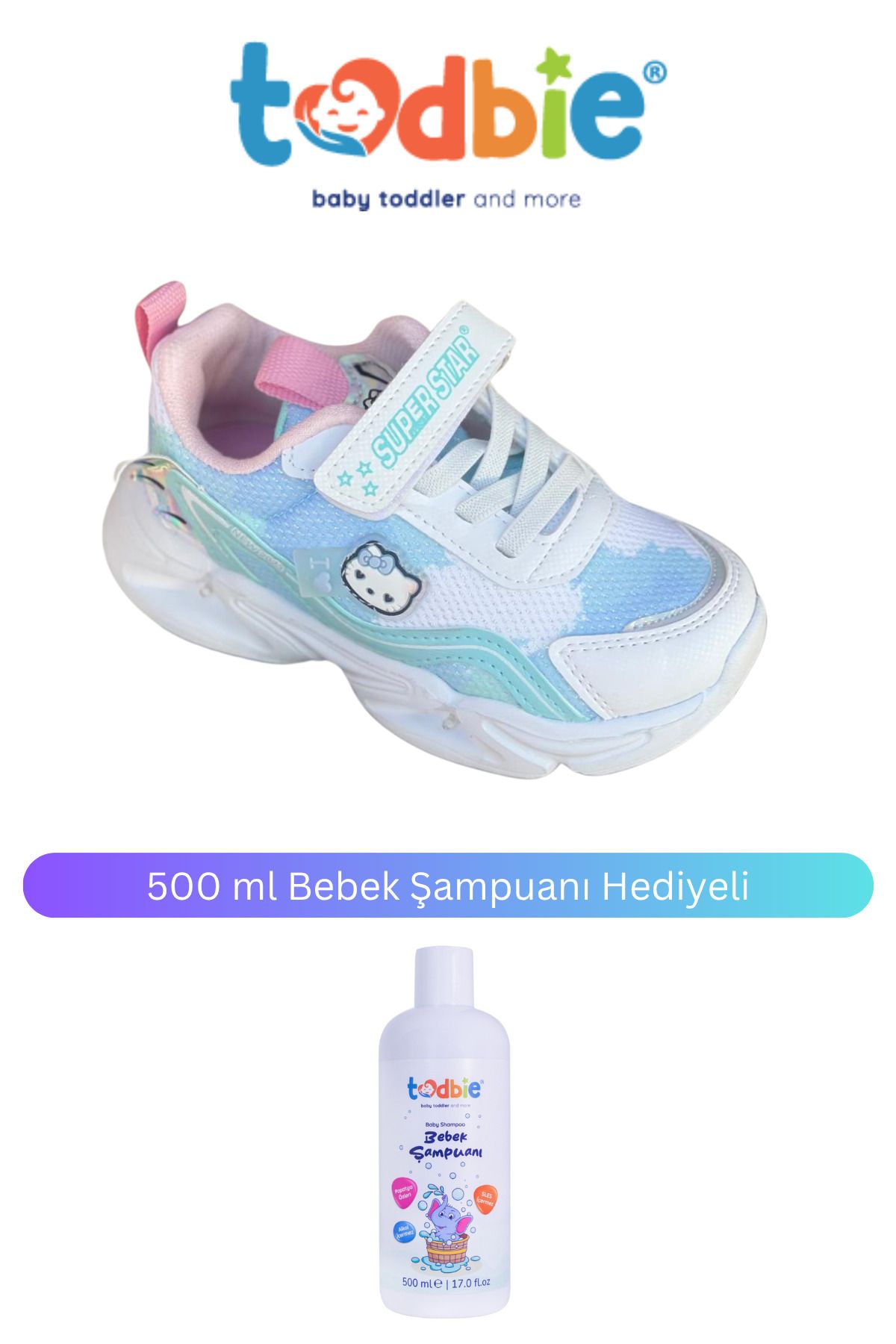 TODBİE Çocuk New 2025 Kids Trend Mavi Spor Ayakkabısı