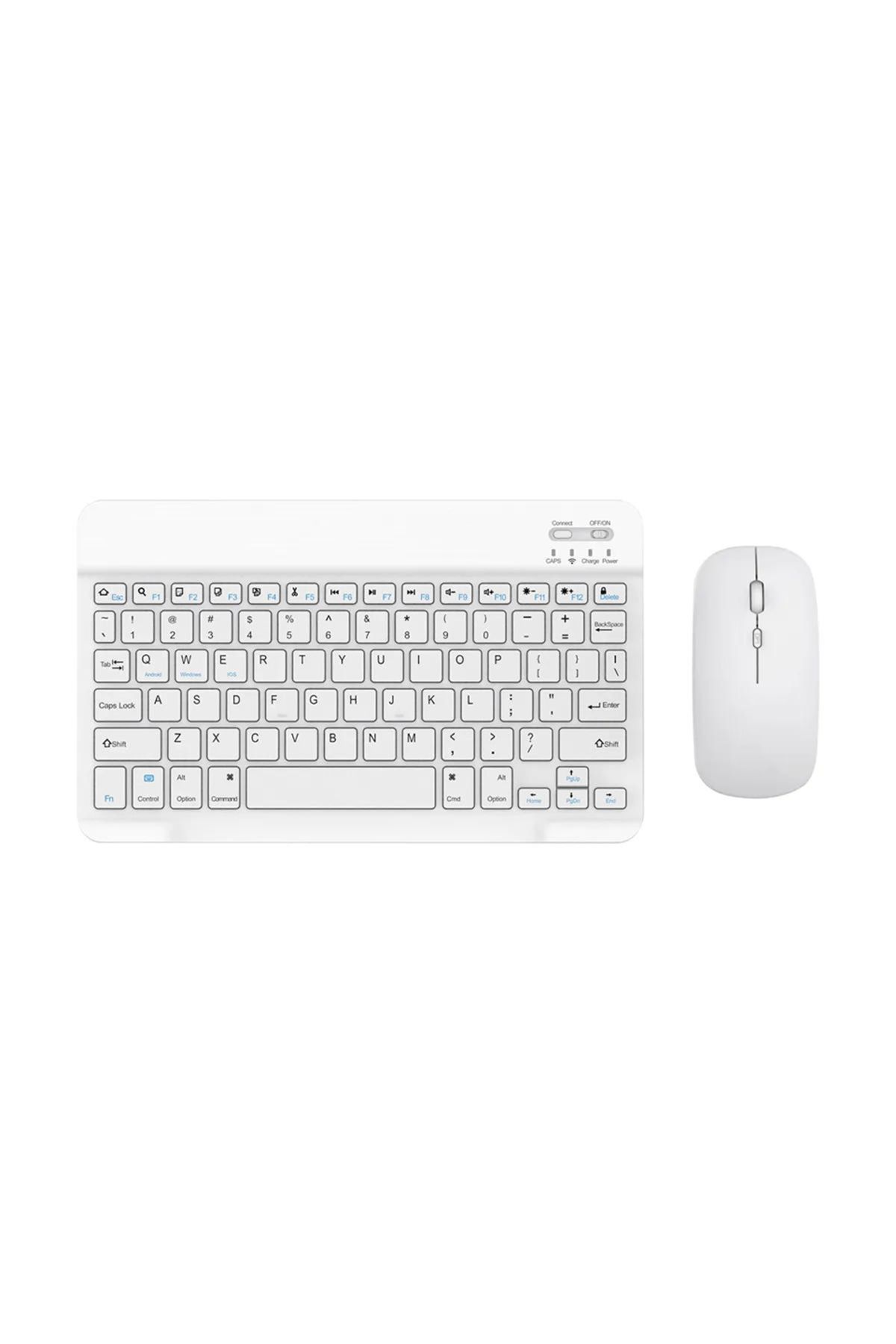 Şazel Tasarım Mouse&Kit Çok Amaçlı Kablosuz Bluetooth Klavye Mouse Seti – TV, Telefon, Tablet ve Laptop Uyumlu