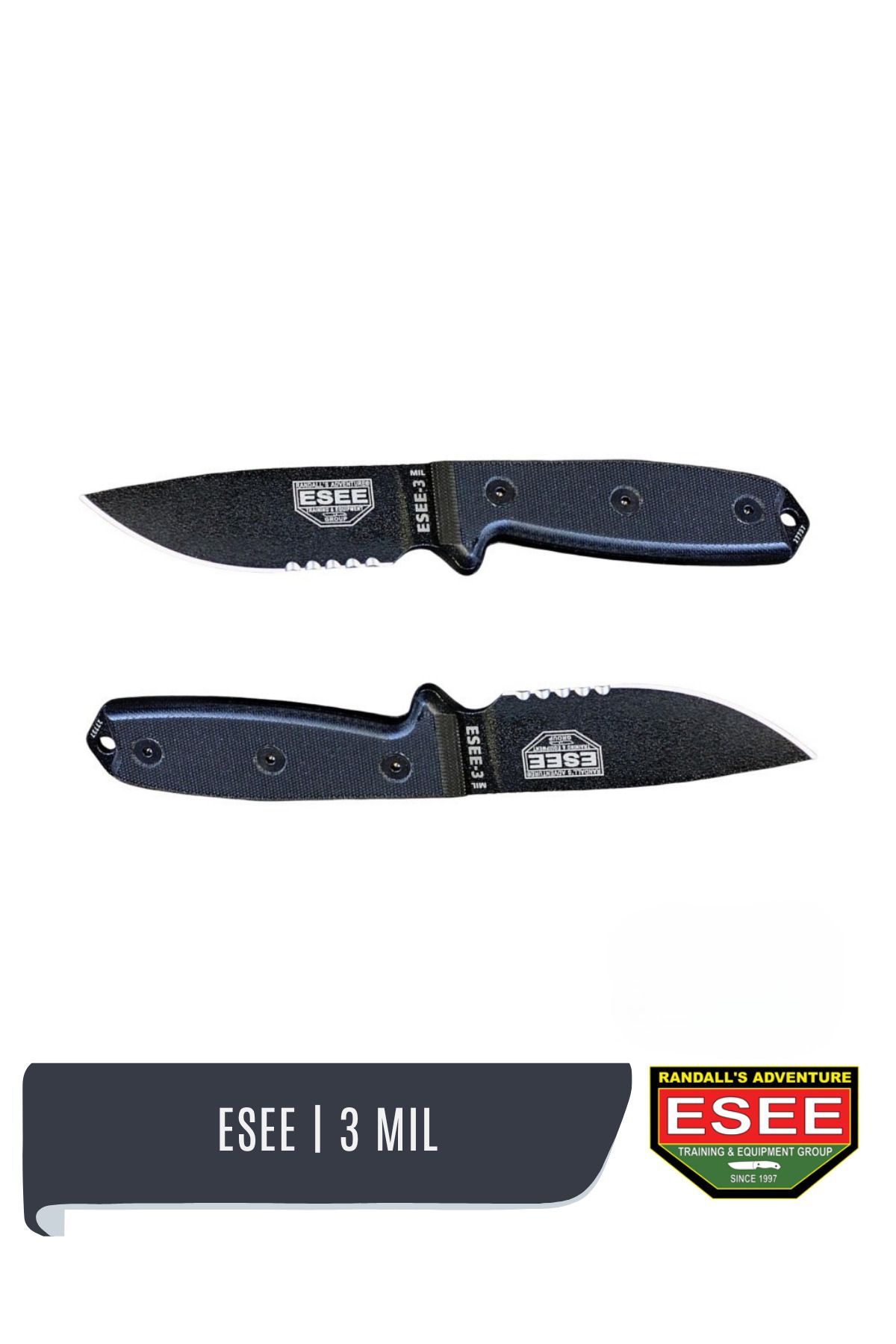 ESEE 3 MIL Bıçak | Siyah