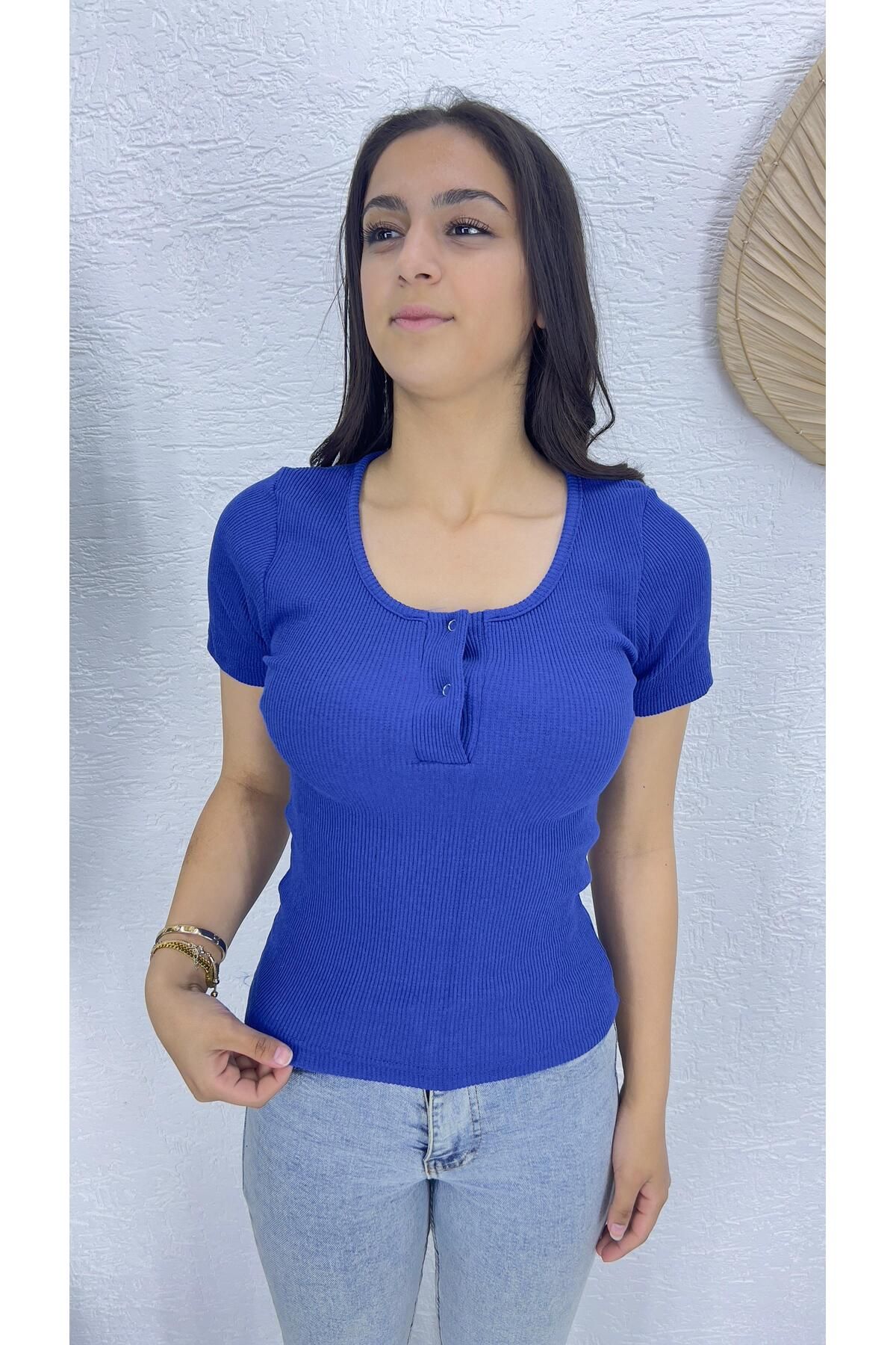 madammodabir KADIN ÇITÇITLI KAŞKORSE T-SHİRT