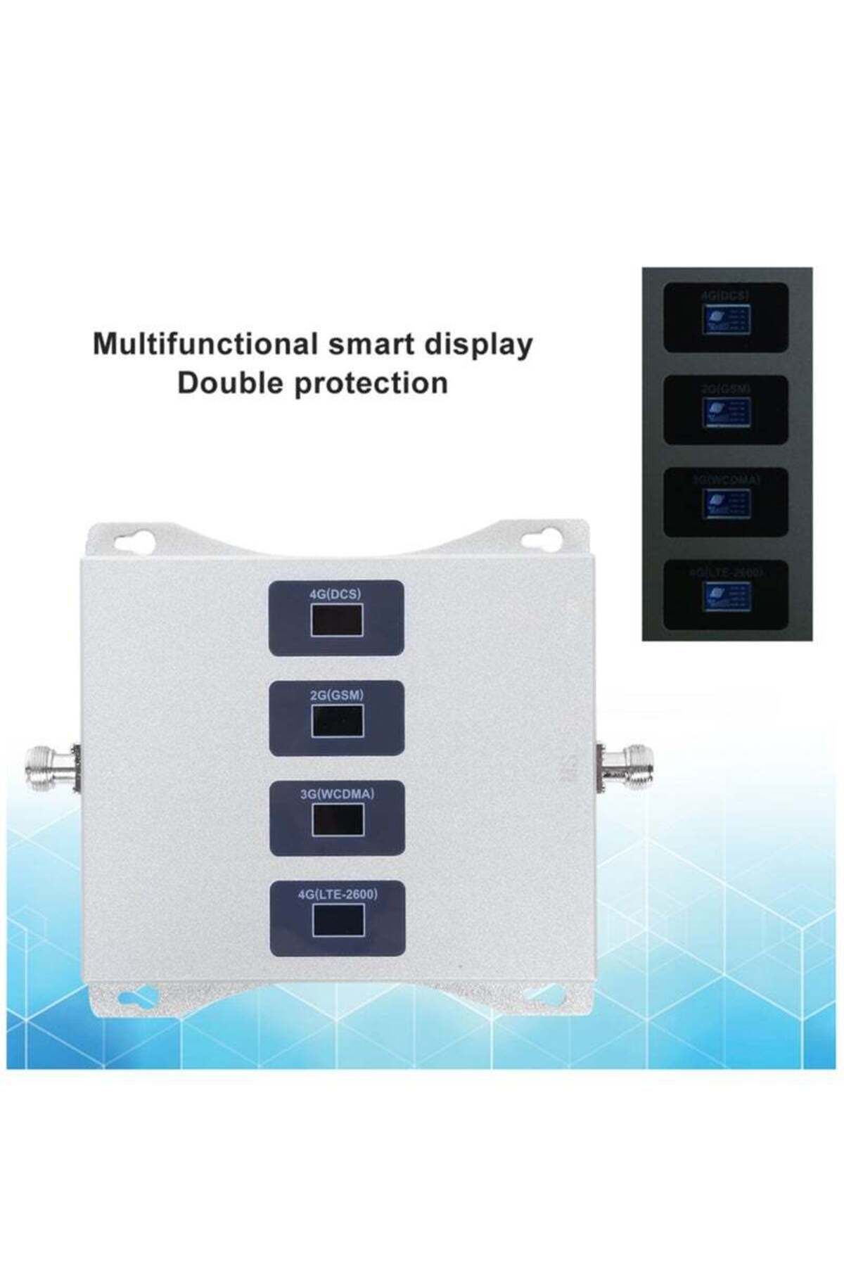 Lumely-4 Band Mobile Phone Signal Amplifier,100-240V with Antenna Kit,with LCD Display,Low Radiation 4