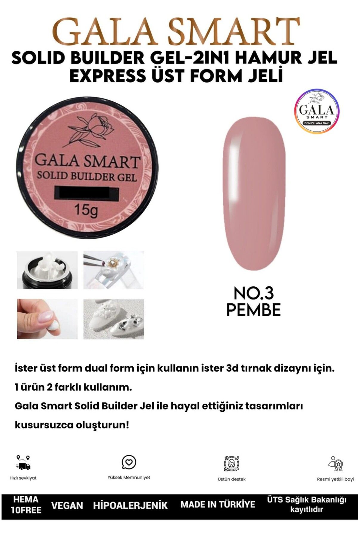 gala smart Solid Builder Jel 15 GR