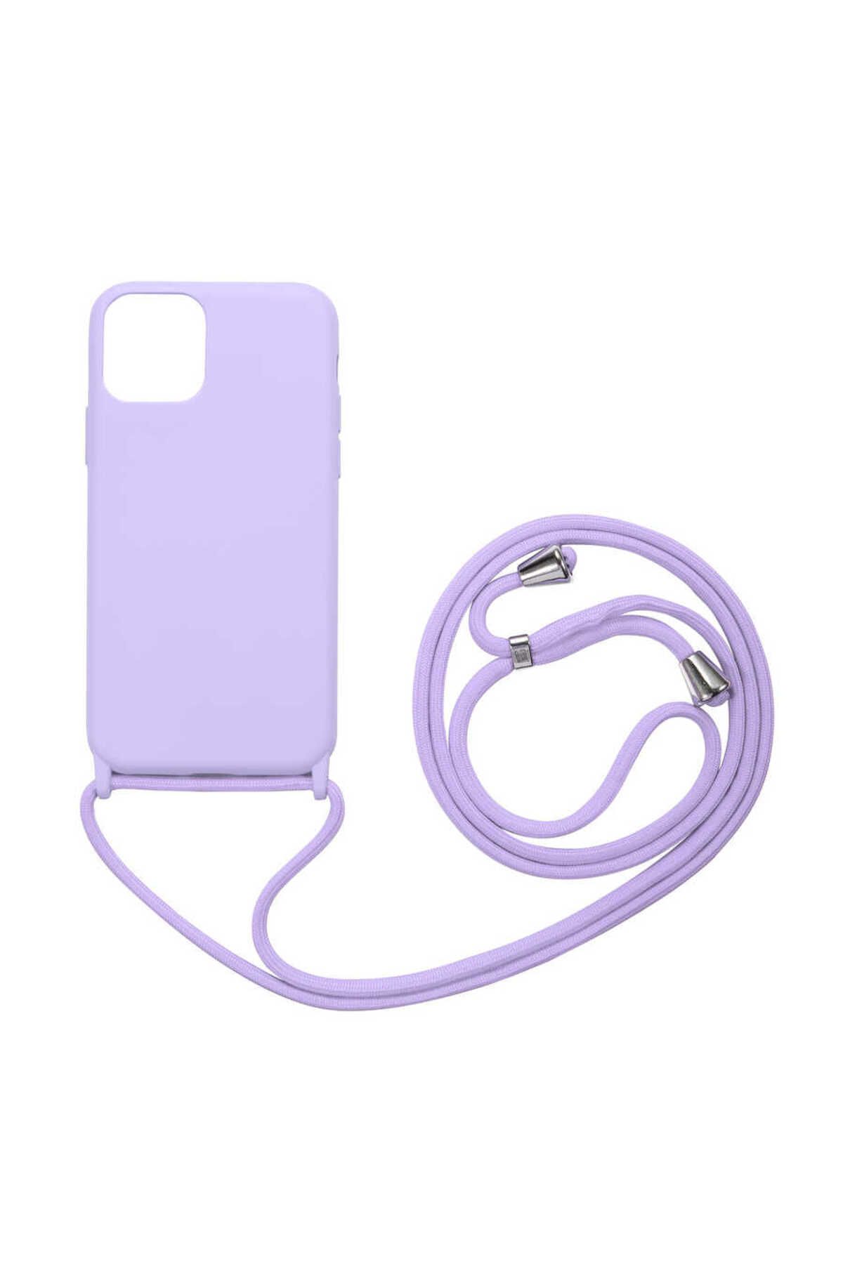 System Com iPhone 12 Uyumlu SYS Ropi Kılıf-Mor