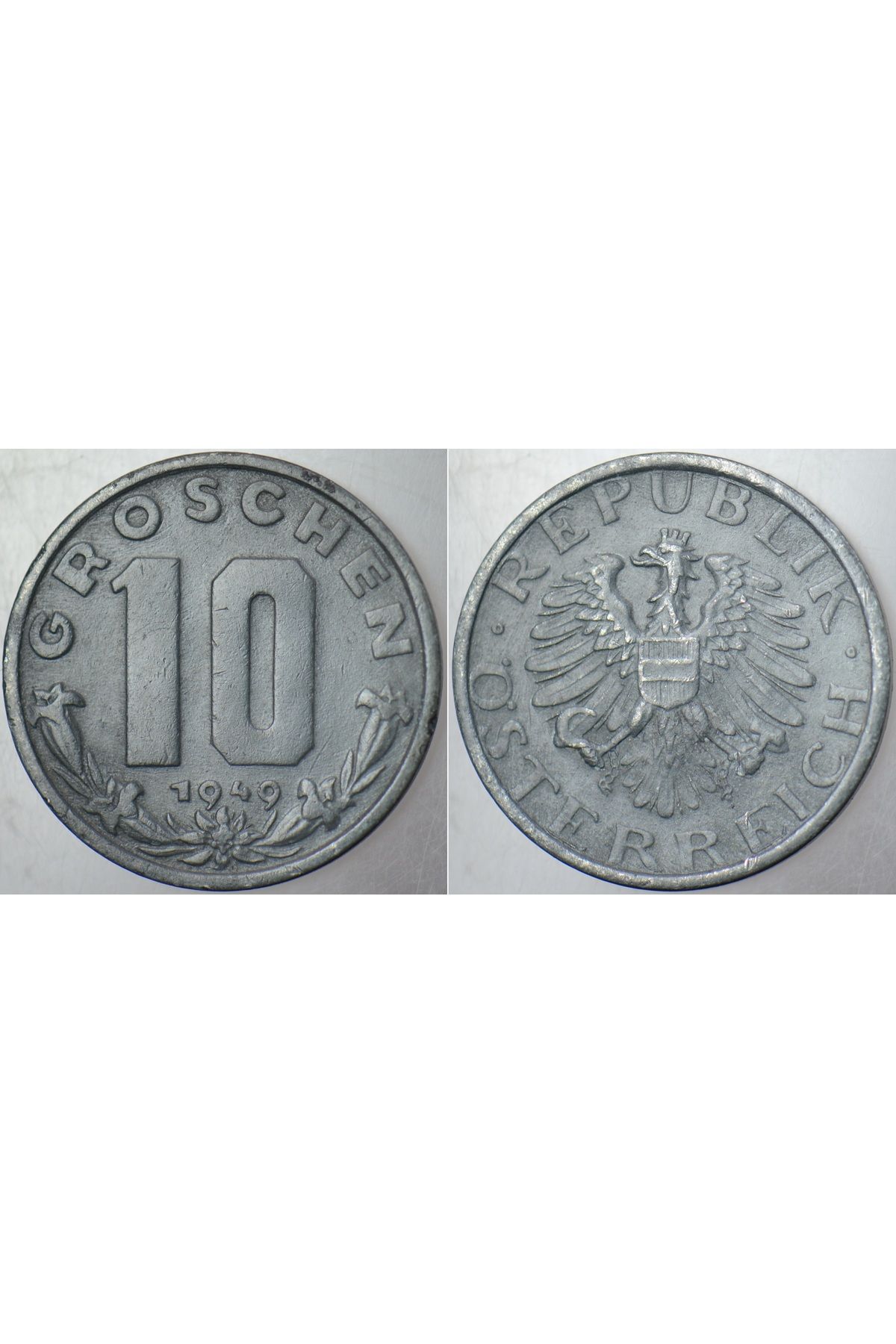 Banknoting AVUSTURYA 10 GROSCHEN 1949 ÇİNKO.