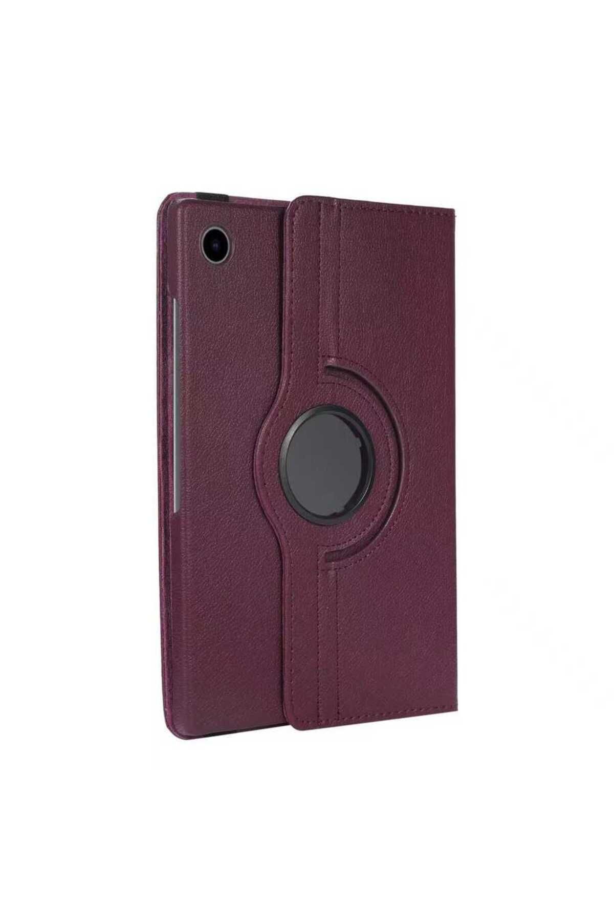 UMEYIR Galaxy Tab A8 10.5 SM-X200 (2021) Uyumlu SYS Dönebilen Standlı Kılıf-Mor